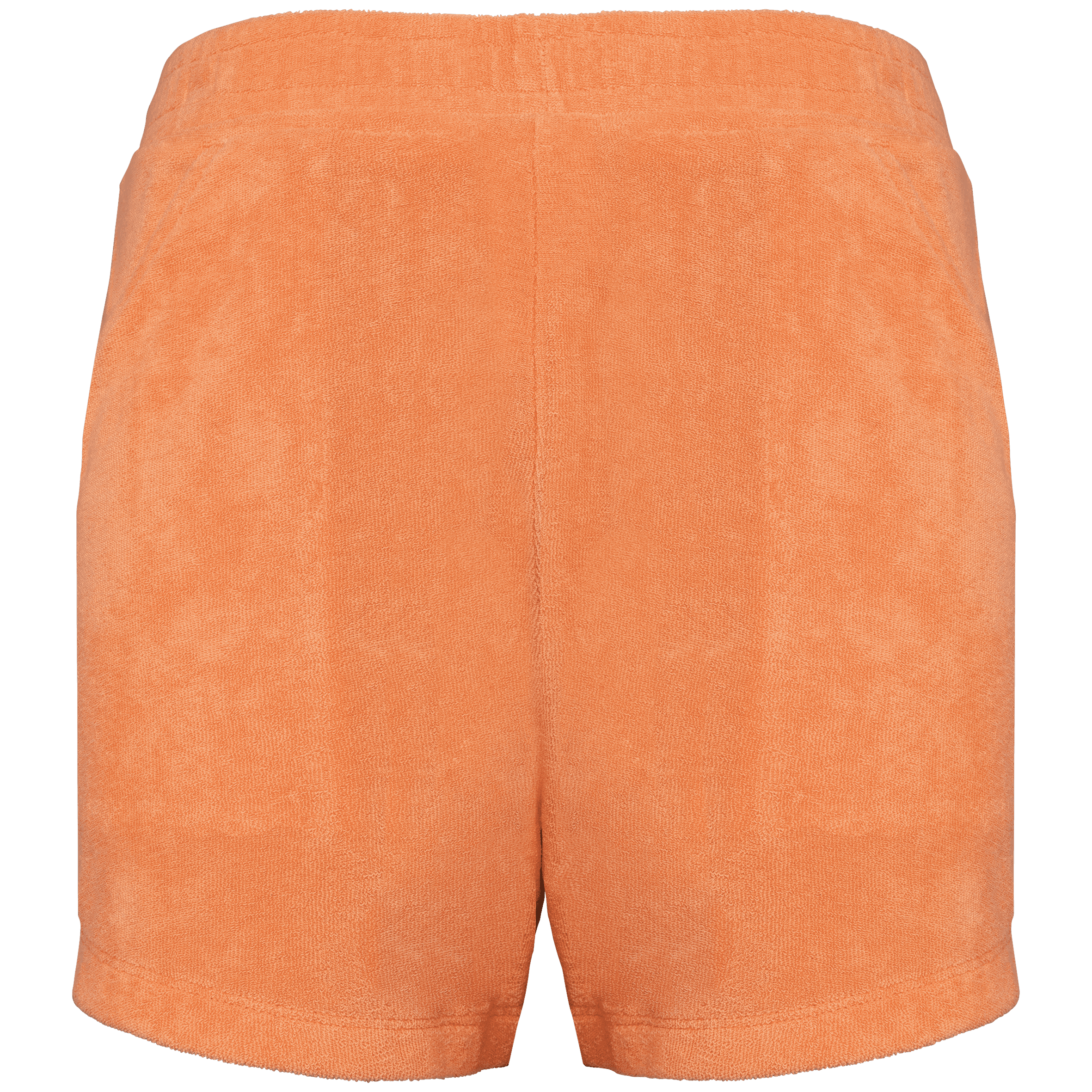 Short écoresponsable en éponge fille — coloris Apricot (Orange)