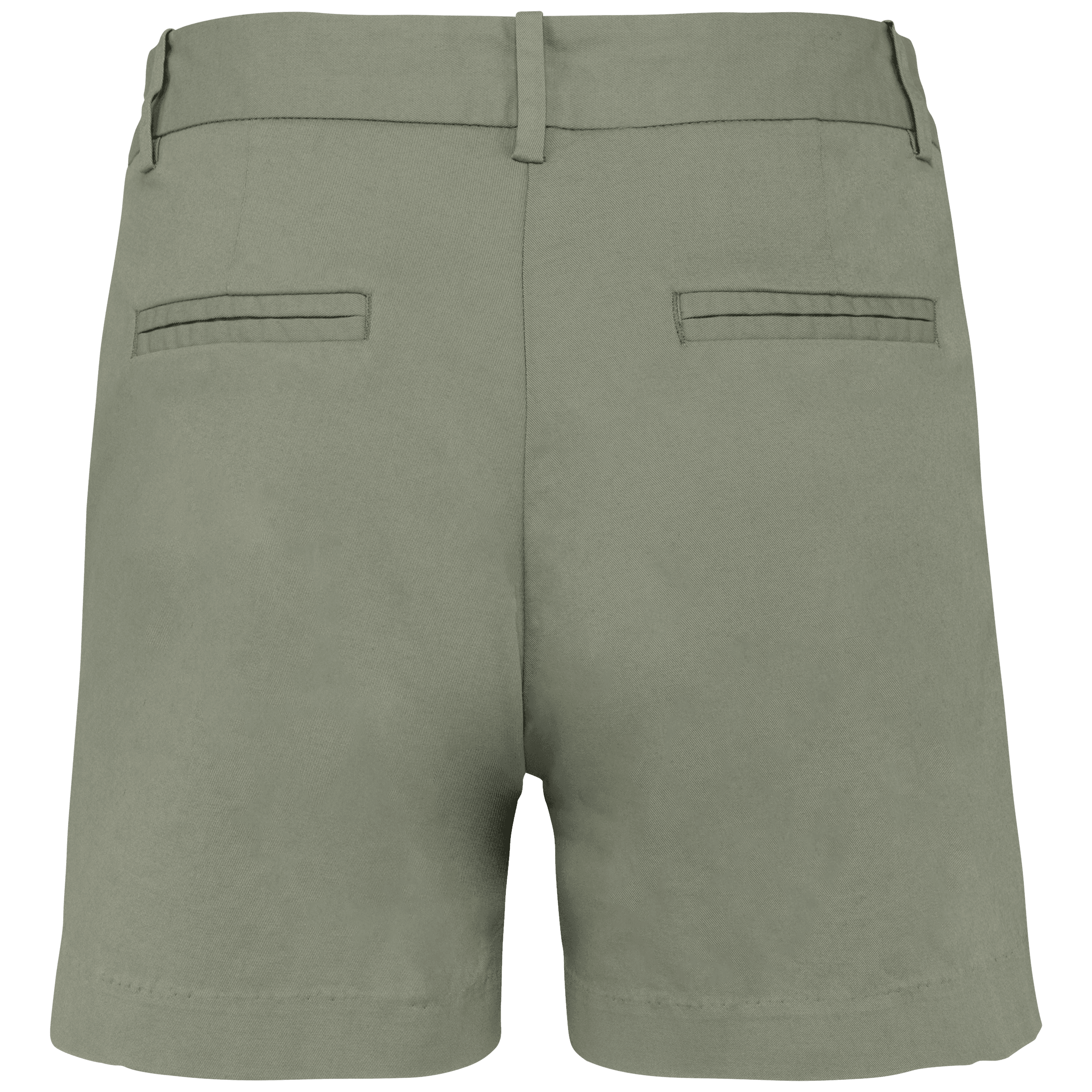 Bermuda chino écoresponsable femme — coloris Almond Green (Vert)