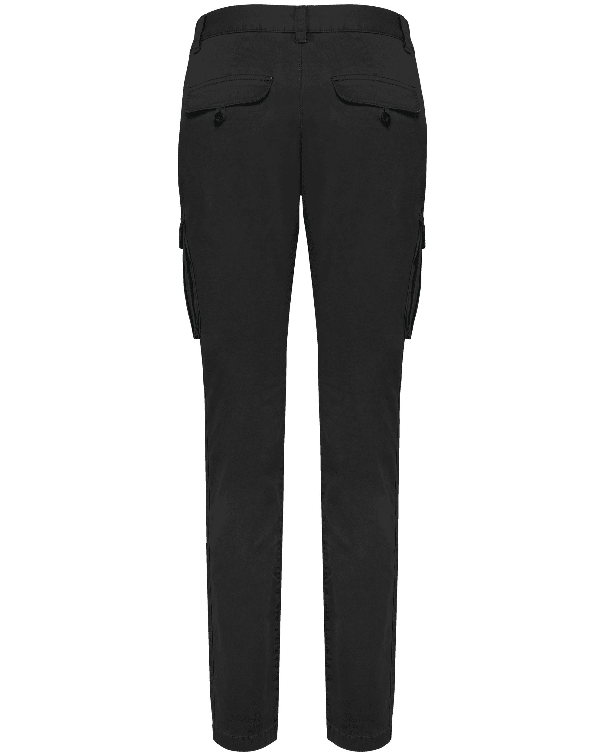 Pantalon cargo écoresponsable délavé femme — coloris Washed black (Noir)