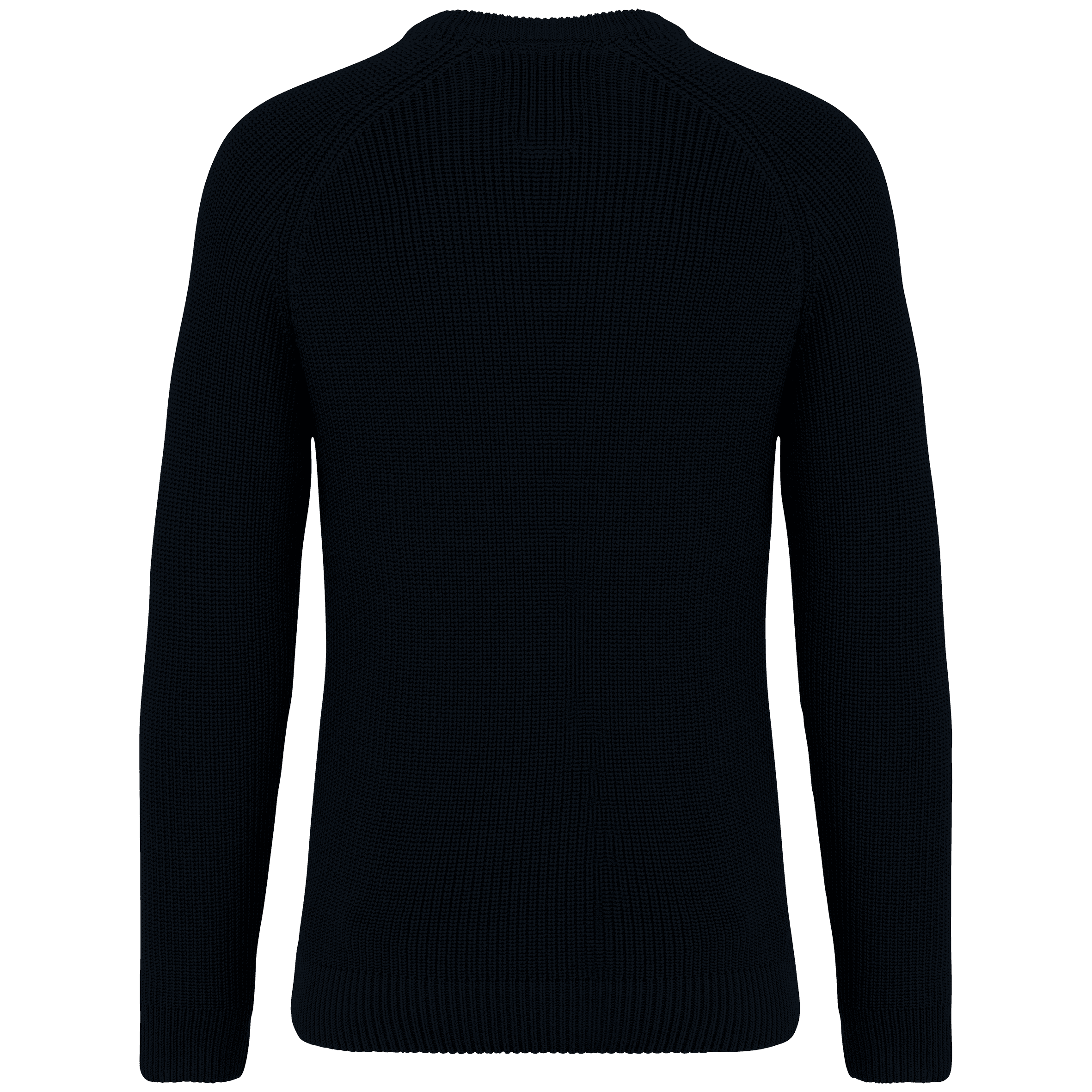 Pull écoresponsable à grosses mailles homme — coloris Black (Noir)