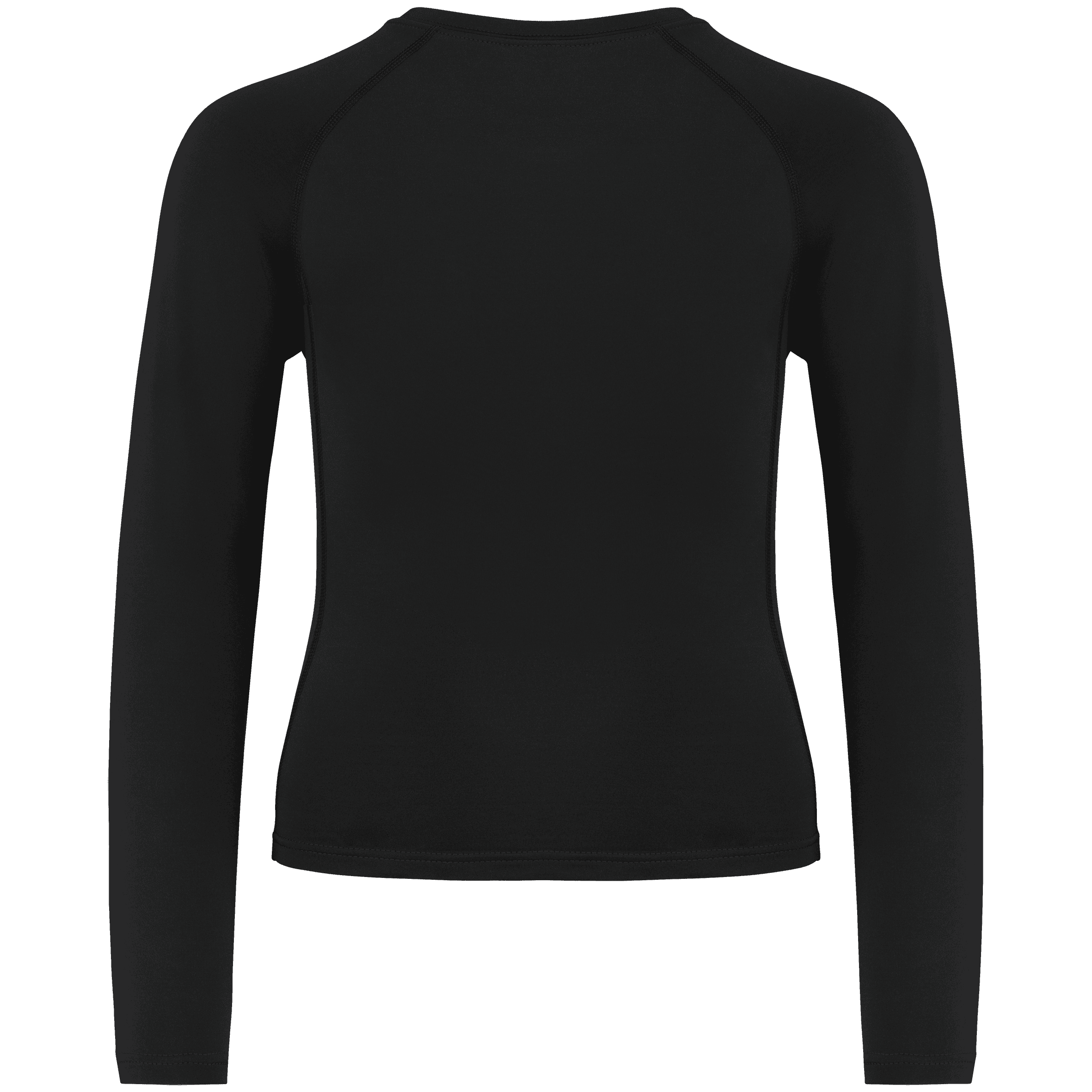 T-shirt double peau sport manches longues enfant — coloris Black (Noir)