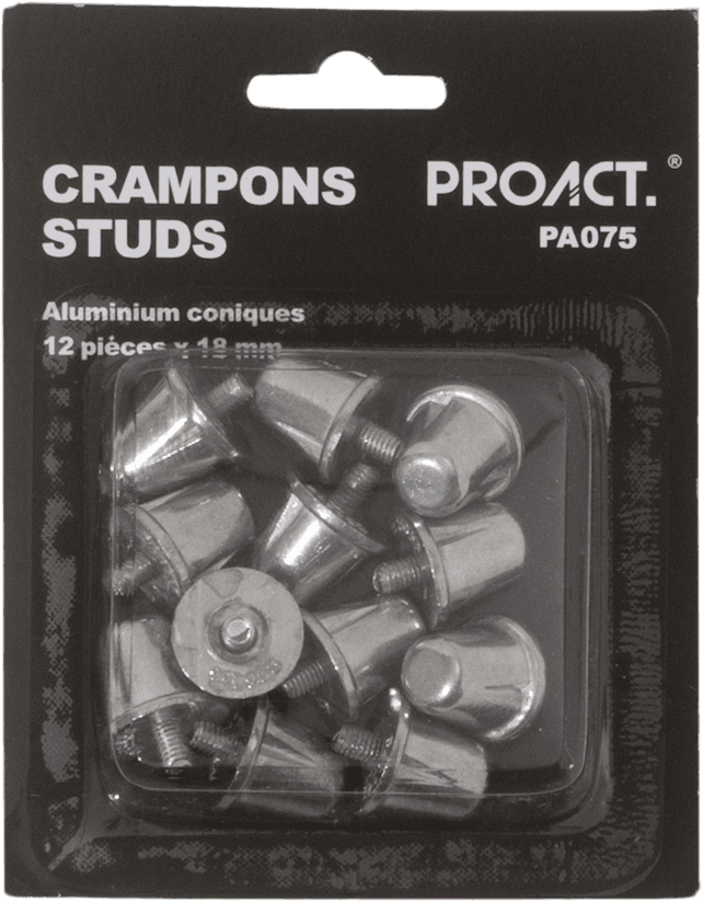 Boîte de 12 crampons  alu coniques — coloris Silver (Gris)