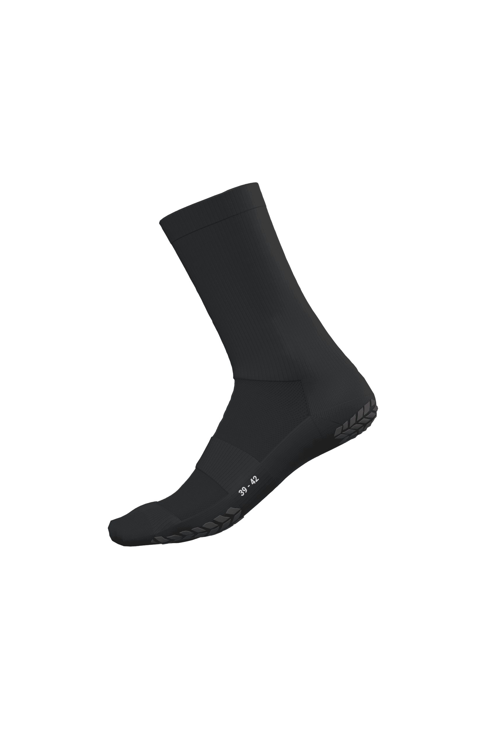 Chaussettes de sport anti-glisse unisexe — coloris Black (Noir)
