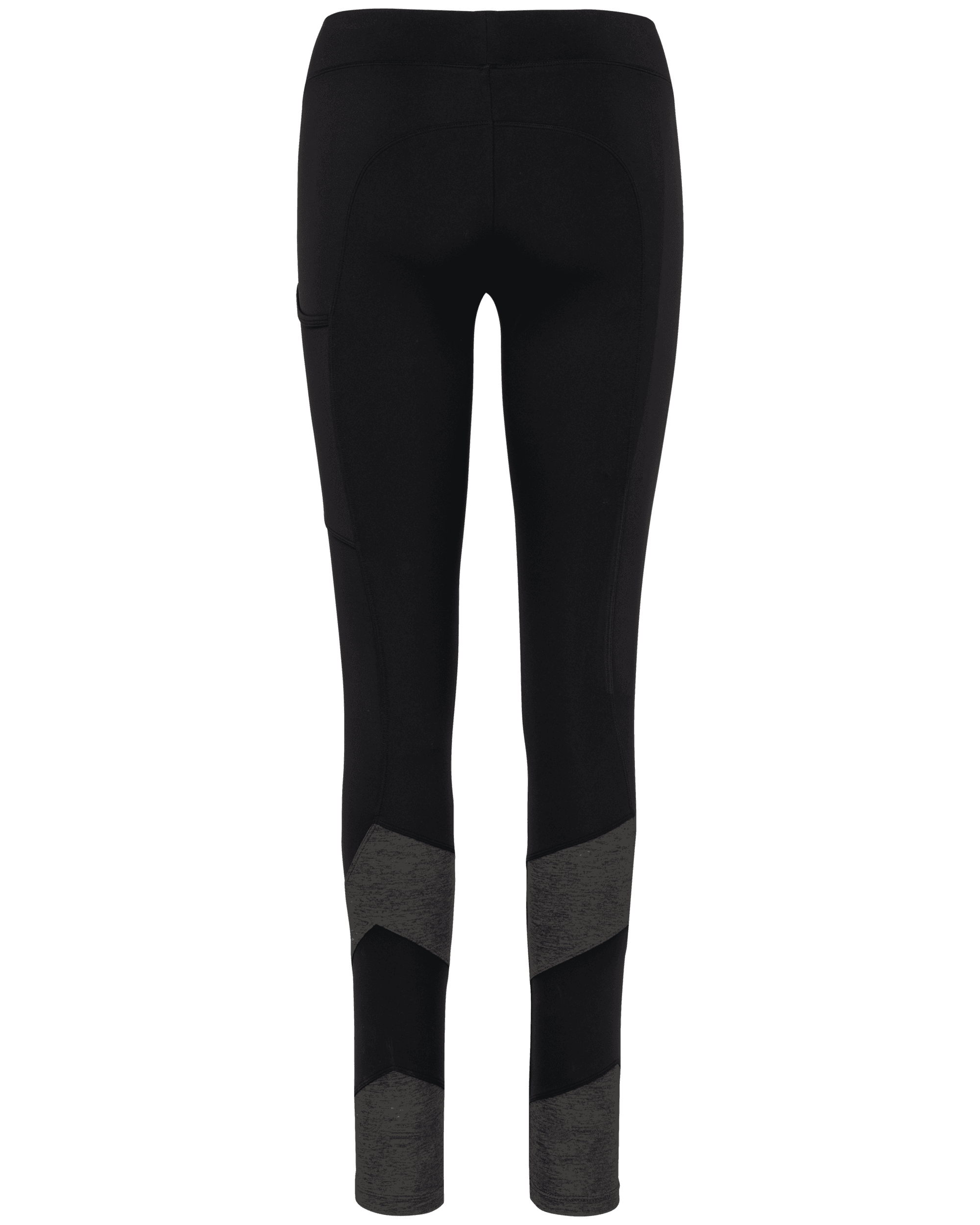 Legging de padel bicolore femme — coloris Black / Dark Grey Heather (Noir)