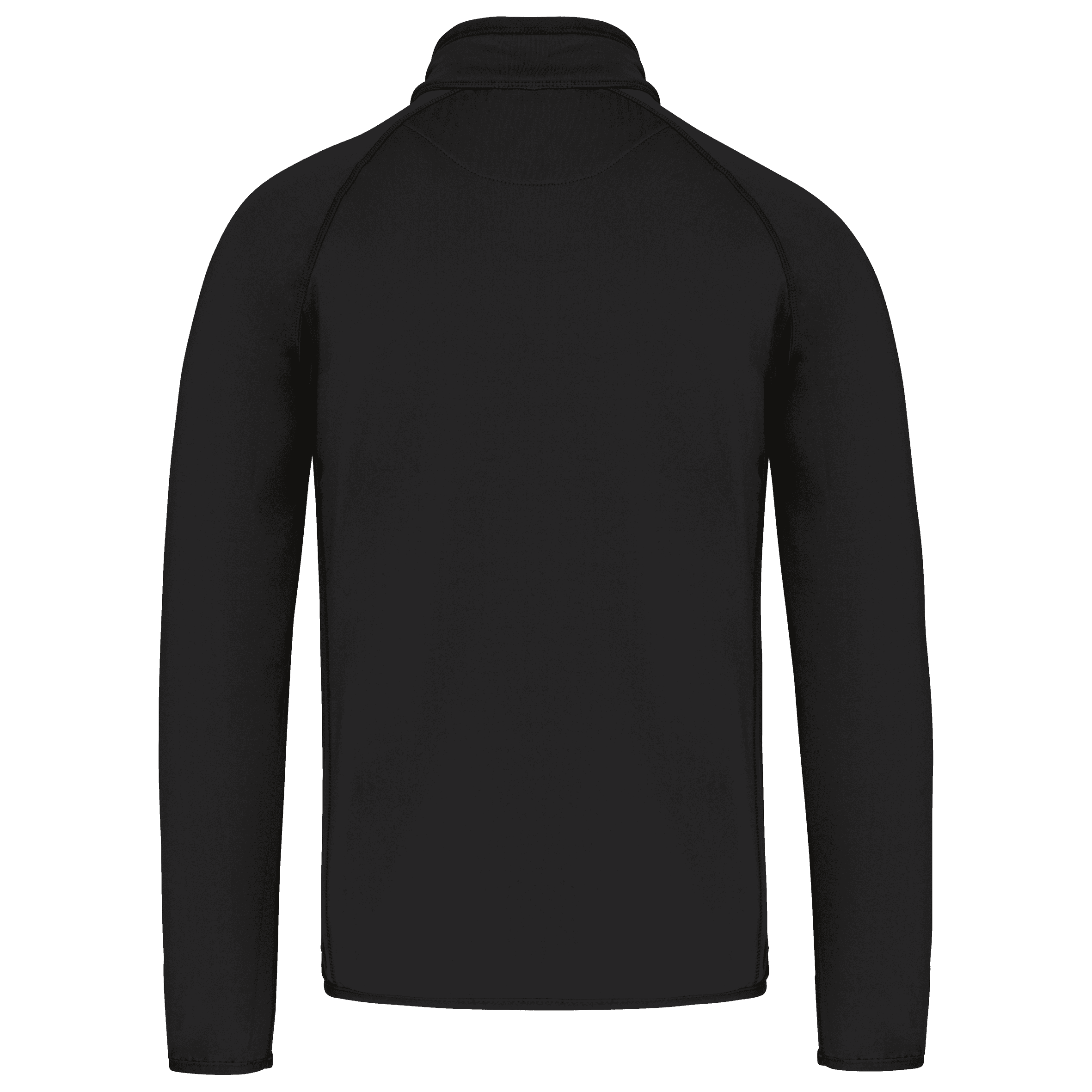 Veste sport bi-matière unisexe — coloris Black (Noir)
