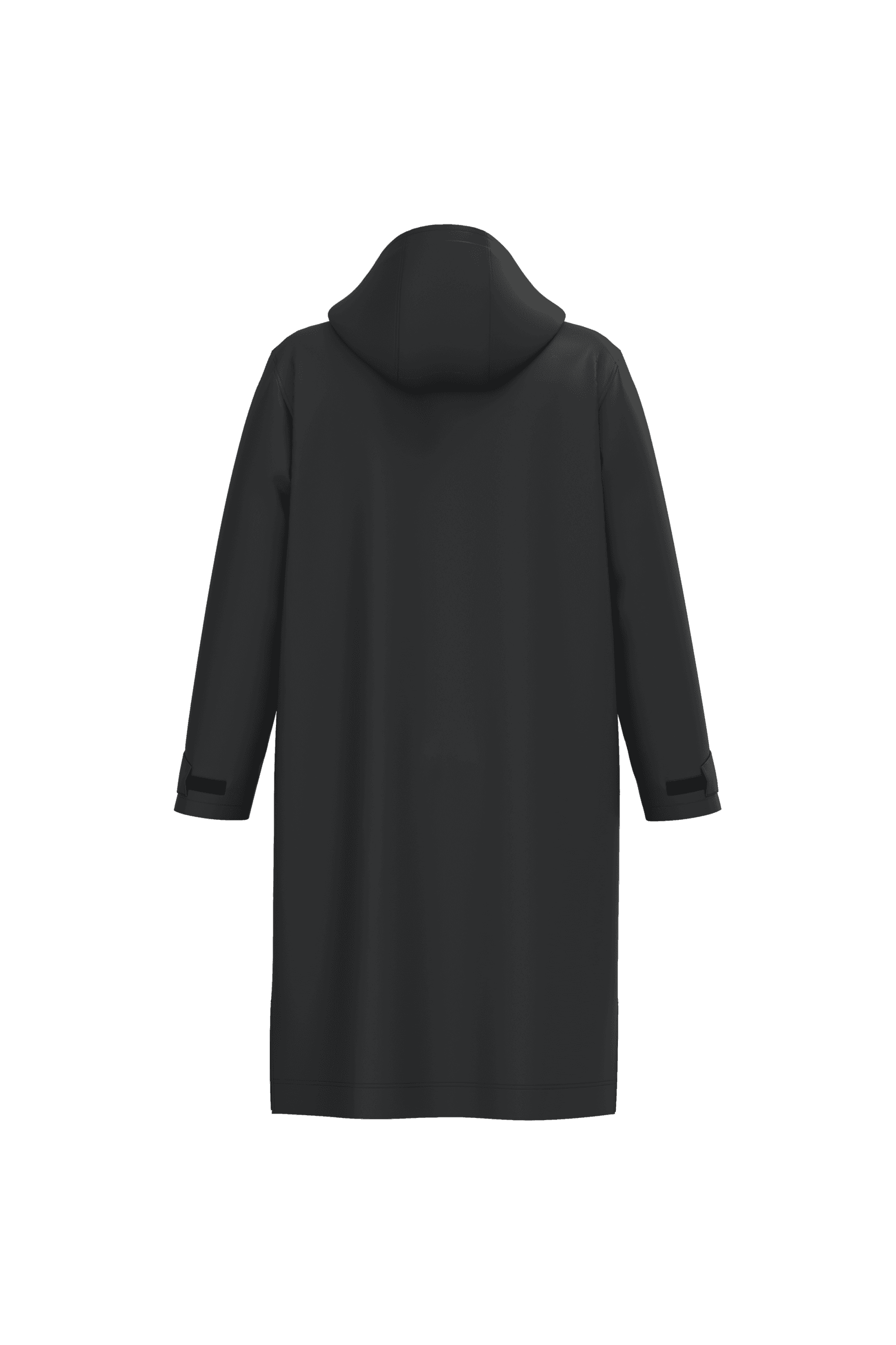 Parka longue doublée sherpa unisexe — coloris Black (Noir)