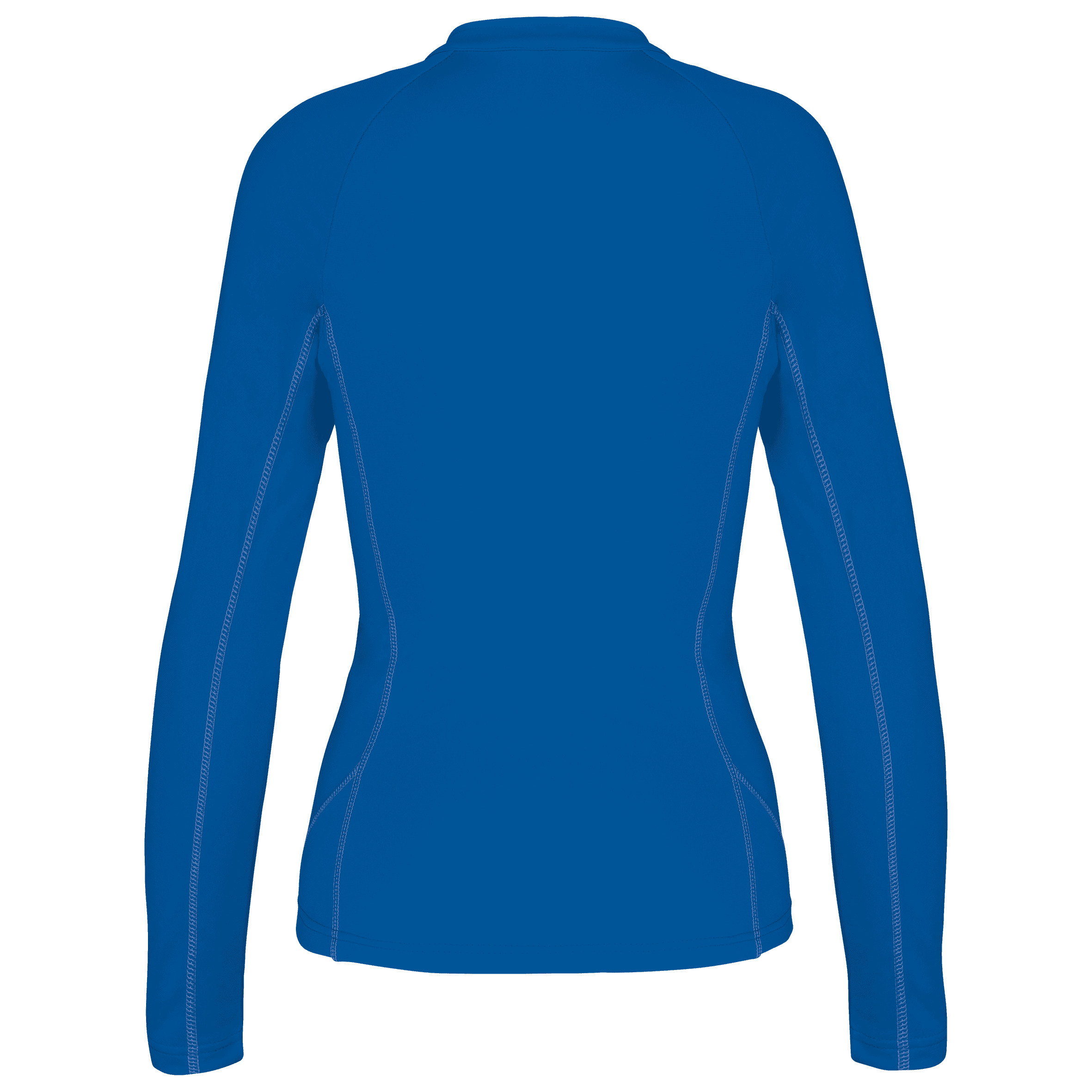 Haut de sport manches longues ¼ zip femme — coloris Sporty Royal Blue (Bleu)
