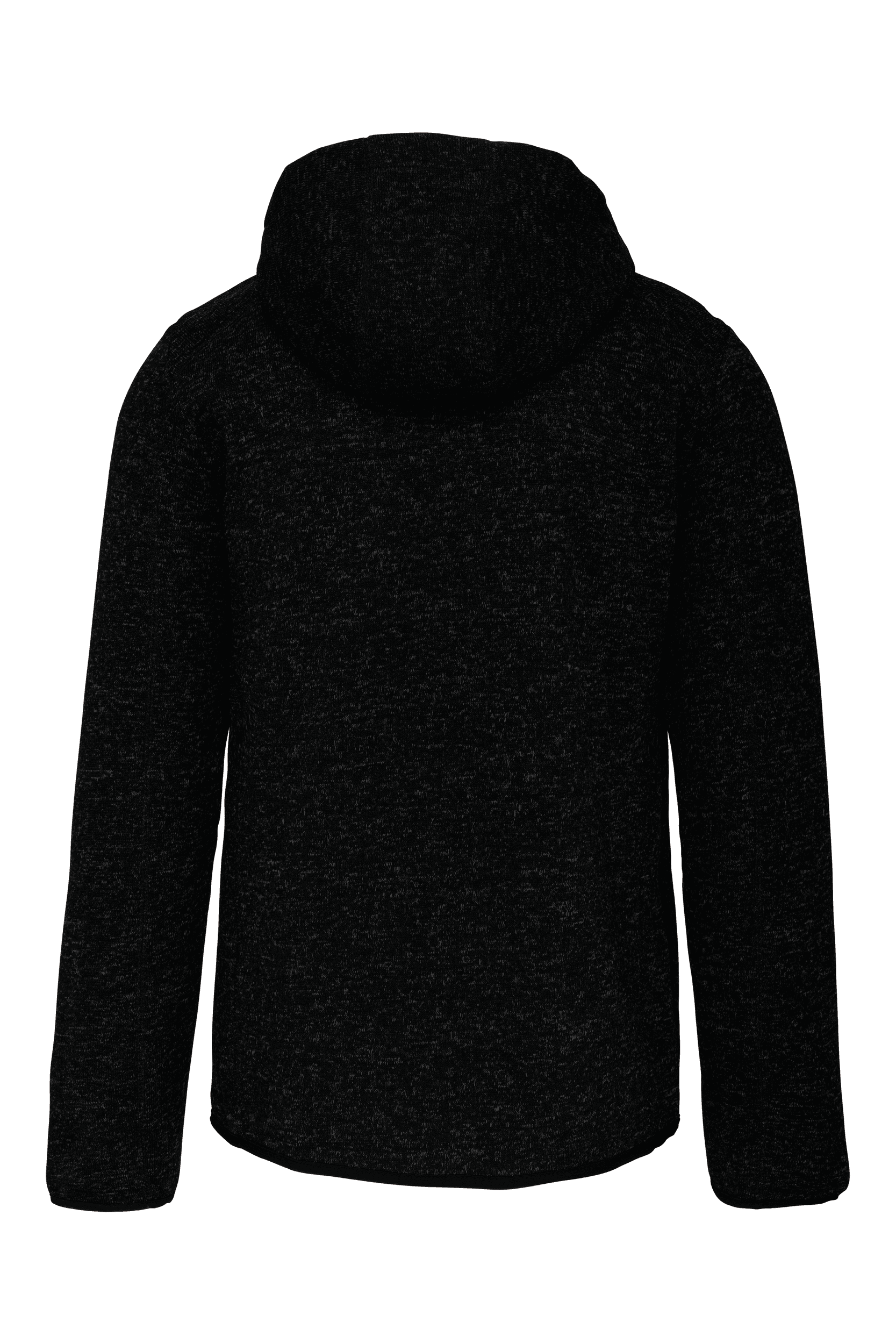 Veste à capuche chinée homme — coloris Dark Grey Melange (Gris)