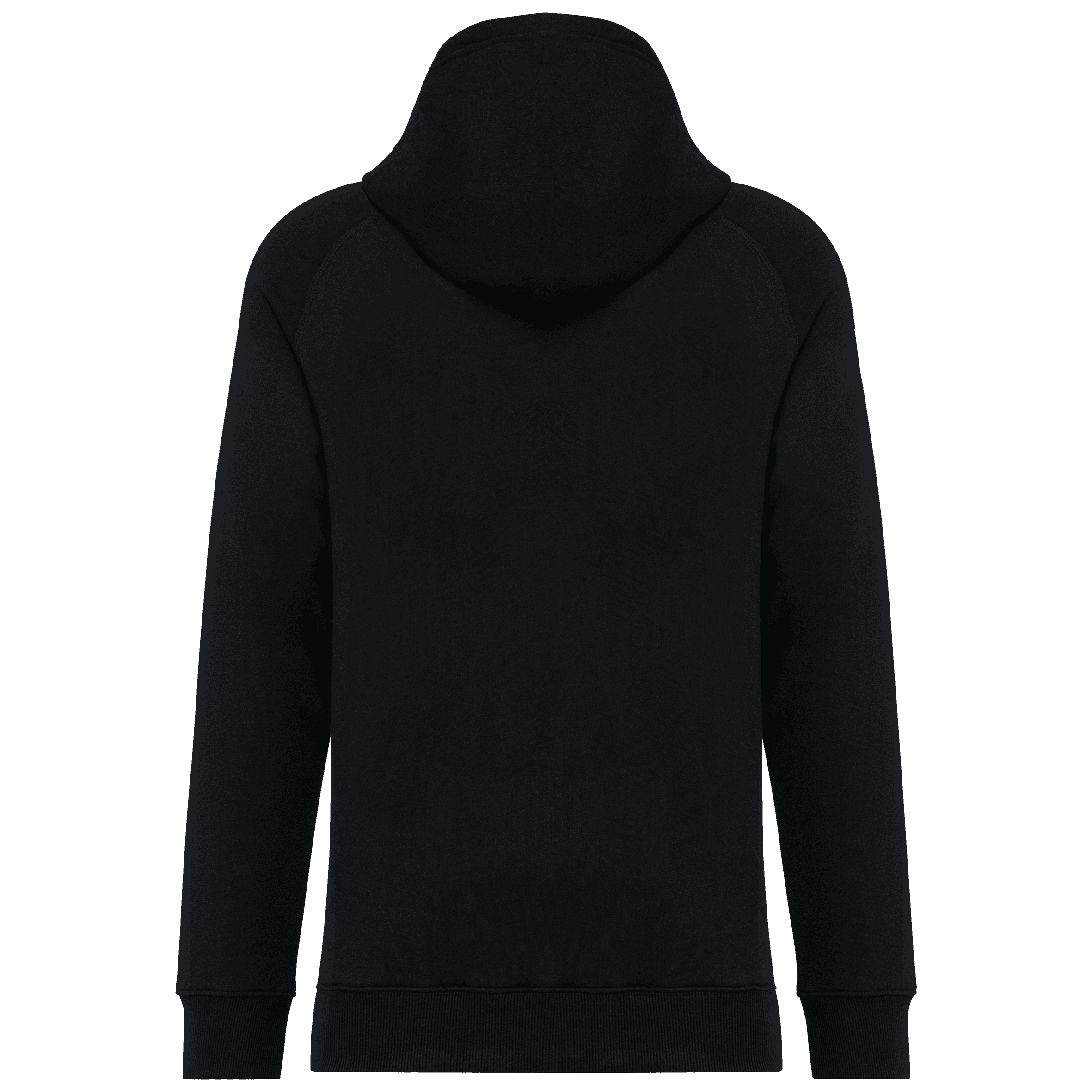 Veste zippée à capuche unisexe — coloris Black (Noir)