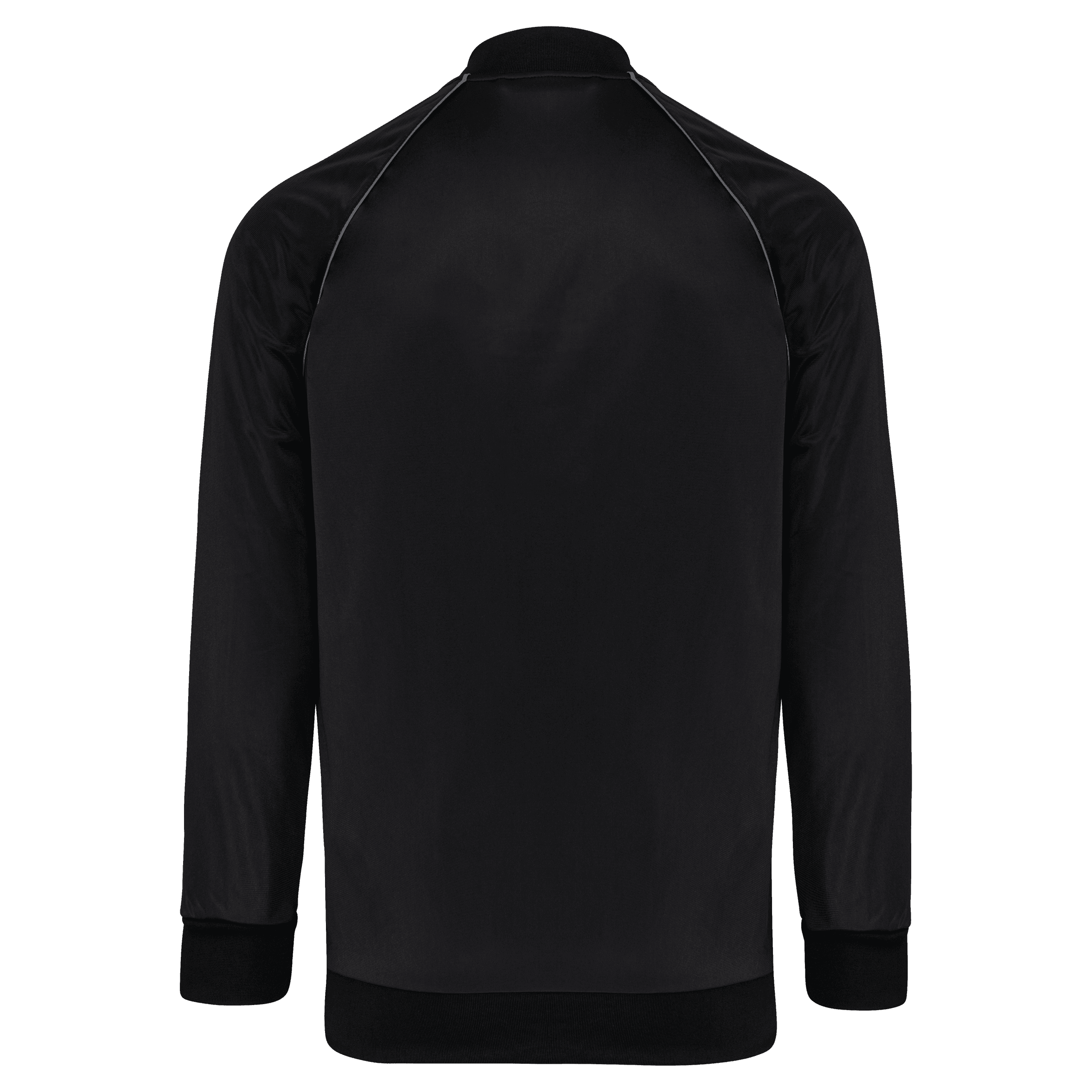 Veste de survêtement zippée avec liseré unisexe — coloris Black (Noir)