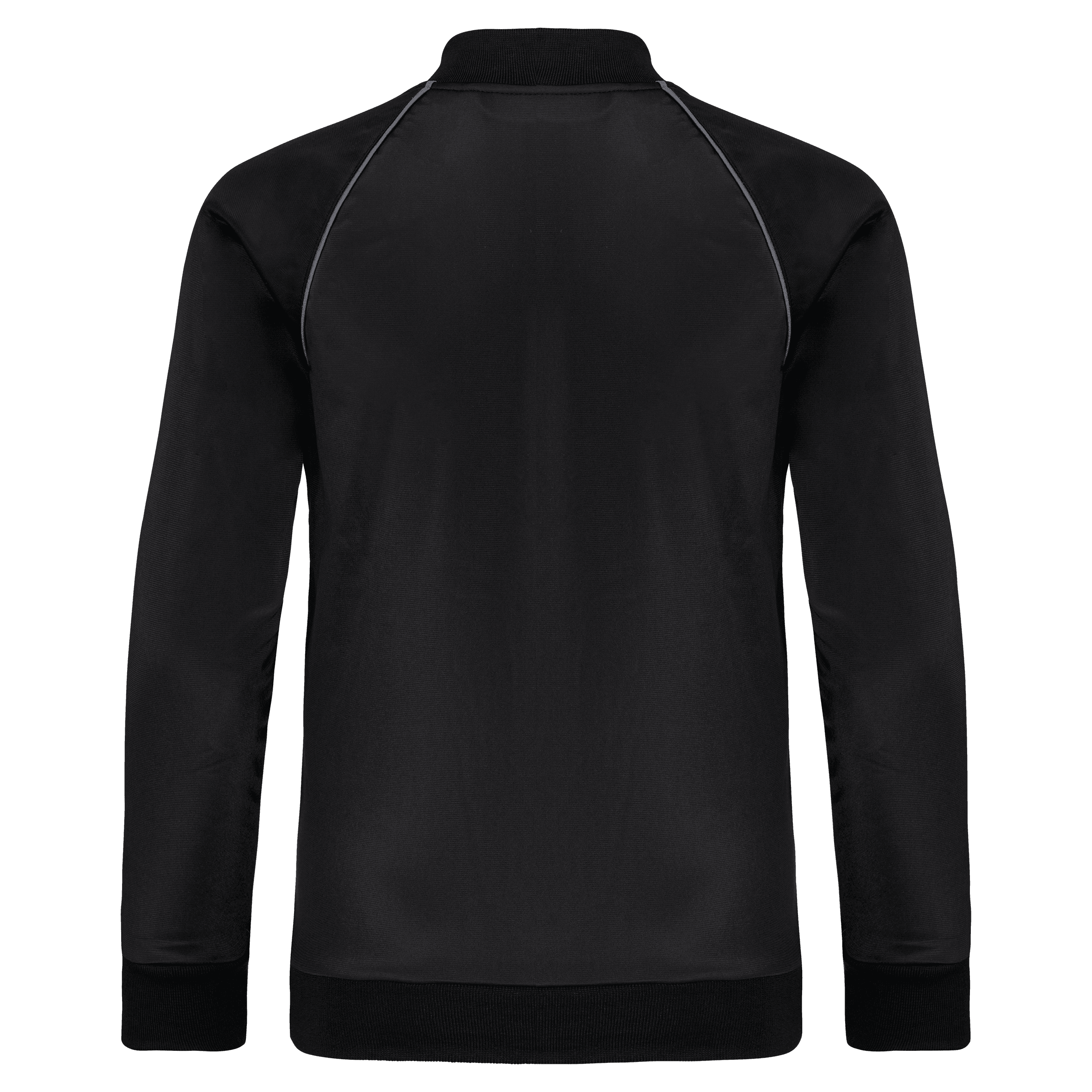 Veste de survêtement zippée avec liseré enfant — coloris Black (Noir)