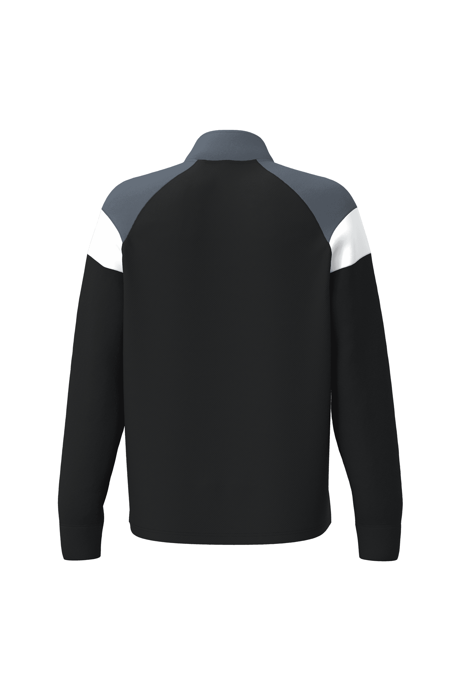 Sweat d'entrainement 1/4 zip unisexe — coloris Black / sporty grey (Noir)