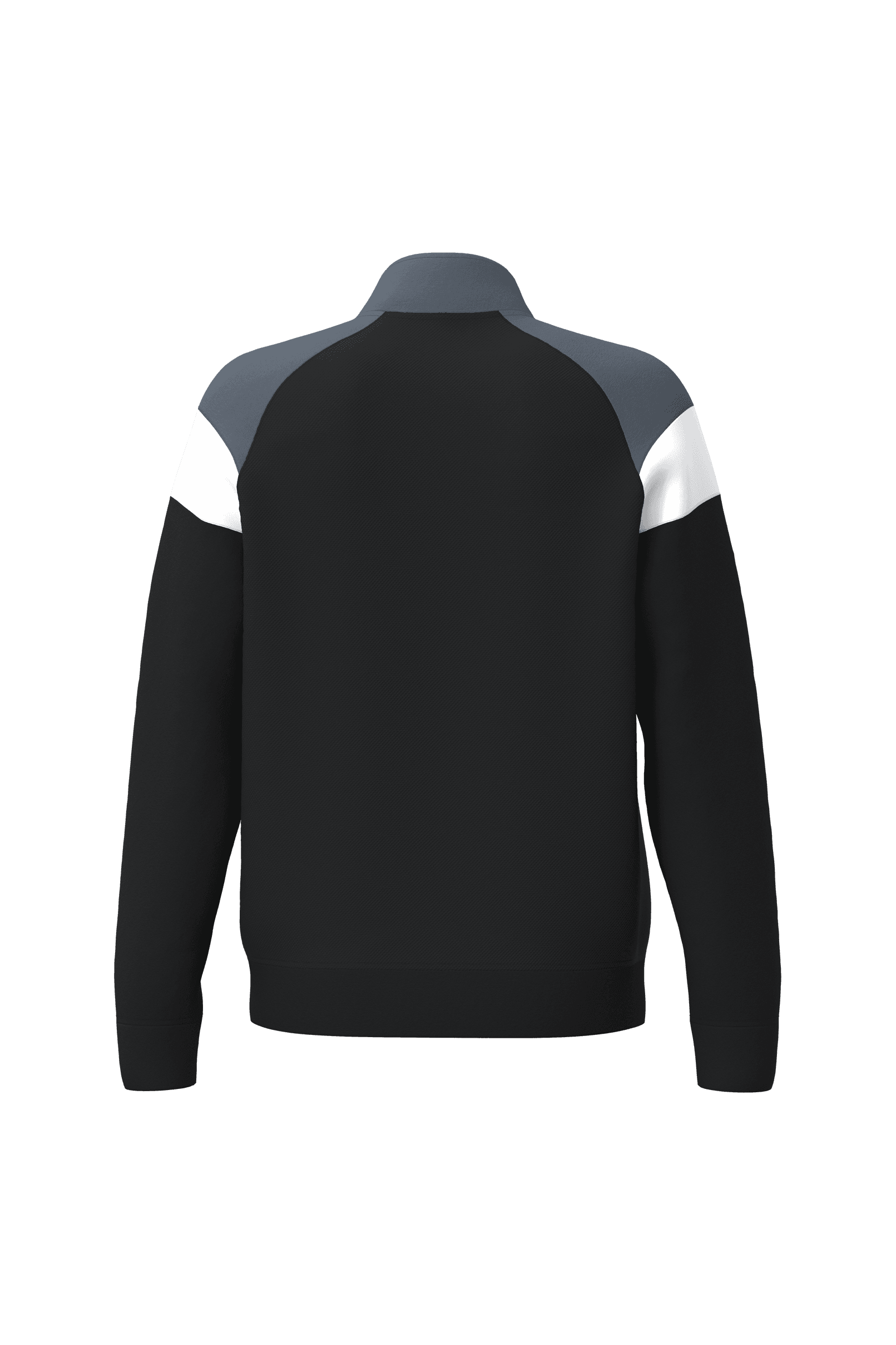 Veste de survêtement zippée unisexe — coloris Black / sporty grey (Noir)