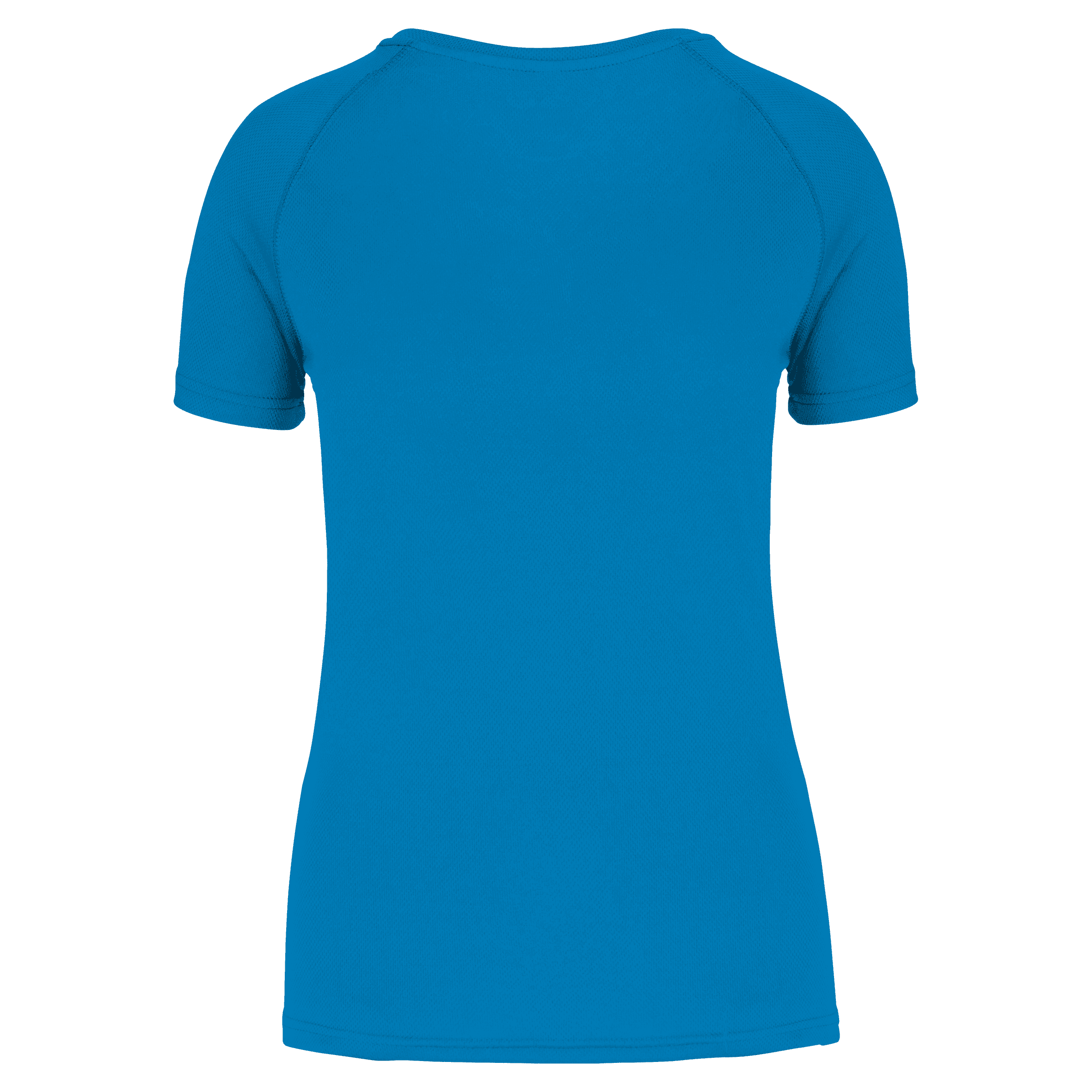 T-shirt de sport à col rond recyclé femme — coloris Aqua Blue (Bleu)