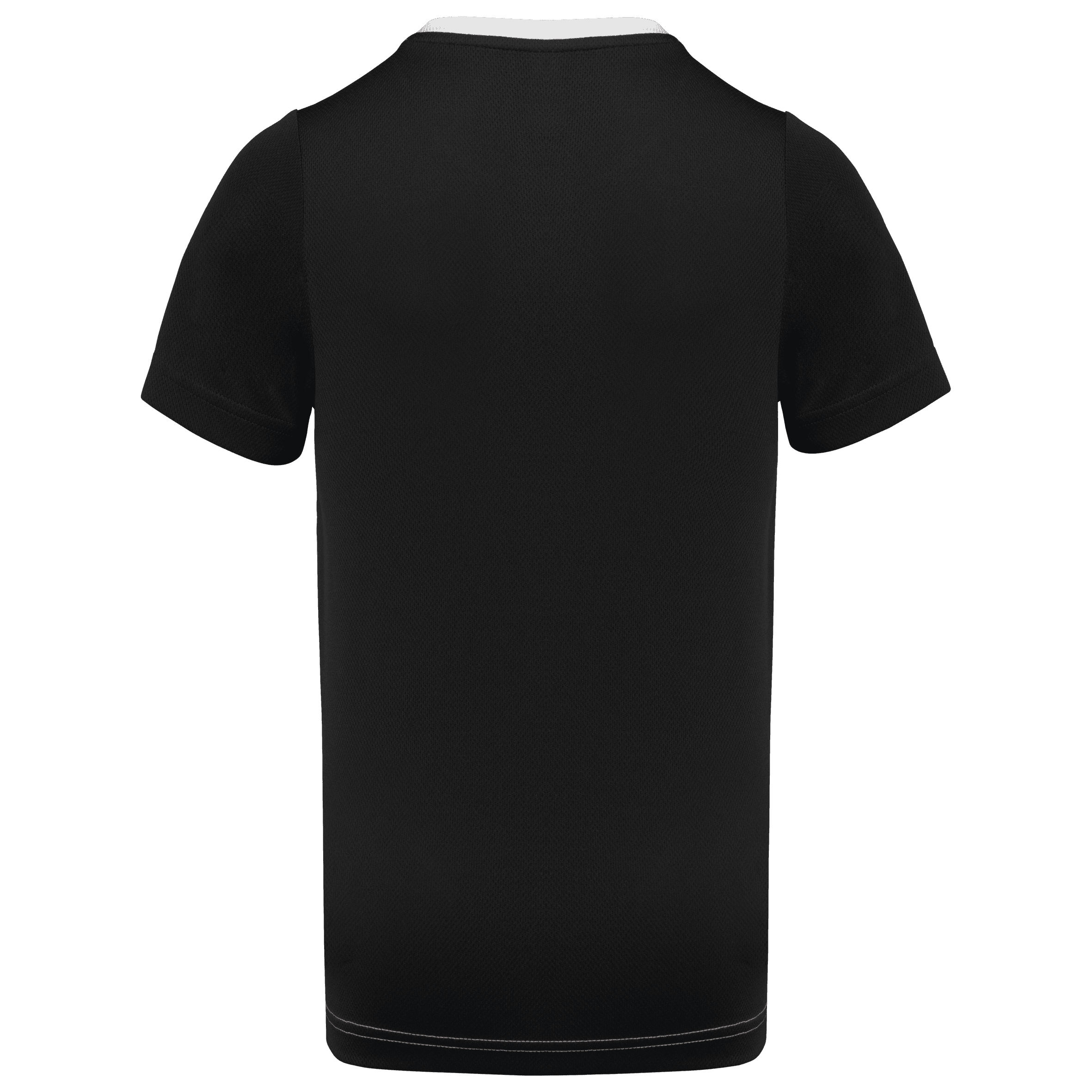 T-shirt de sport écoresponsable bicolore homme — coloris White / Black