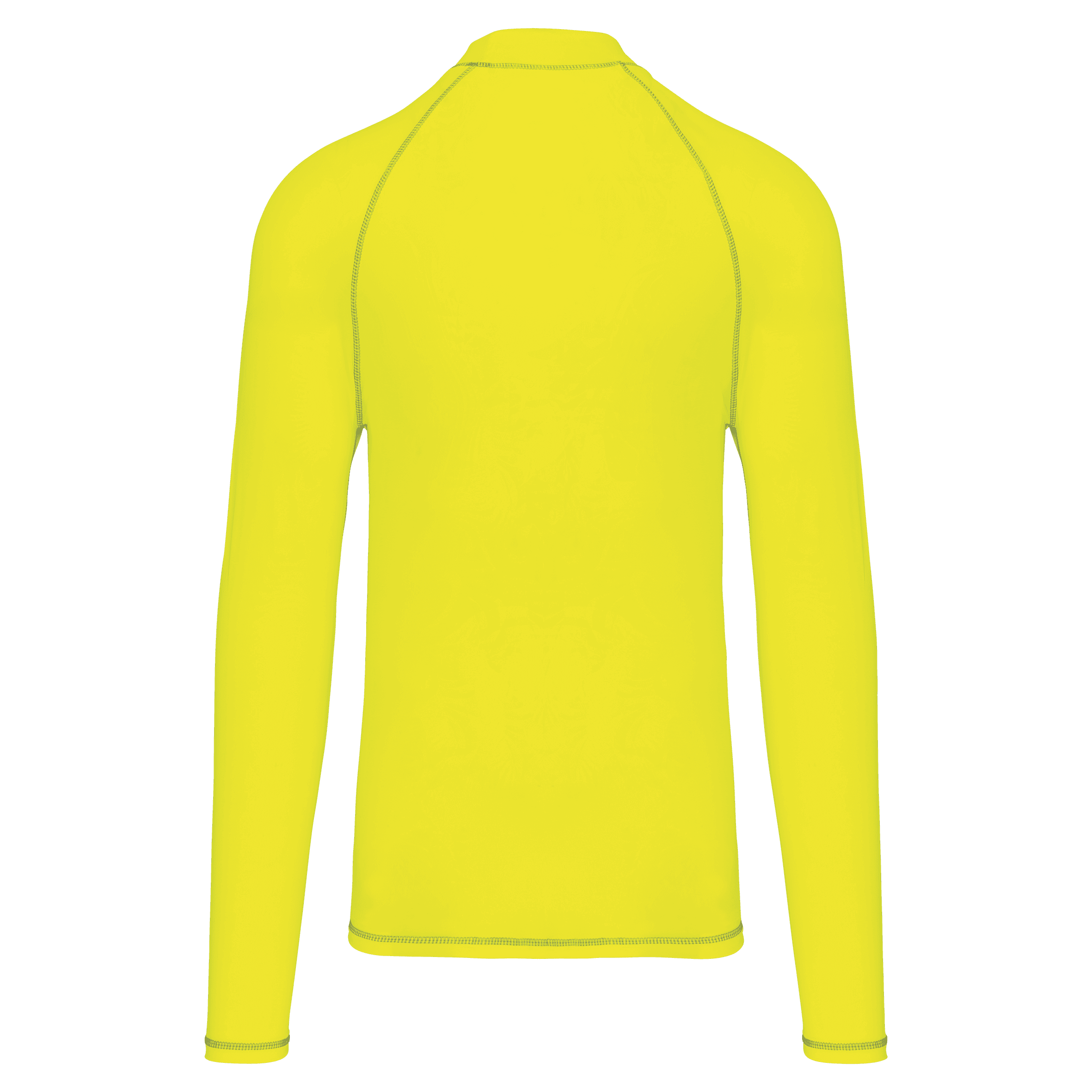 T-shirt technique à manches longues avec protection anti-UV unisexe — coloris Fluorescent Yellow (Jaune)