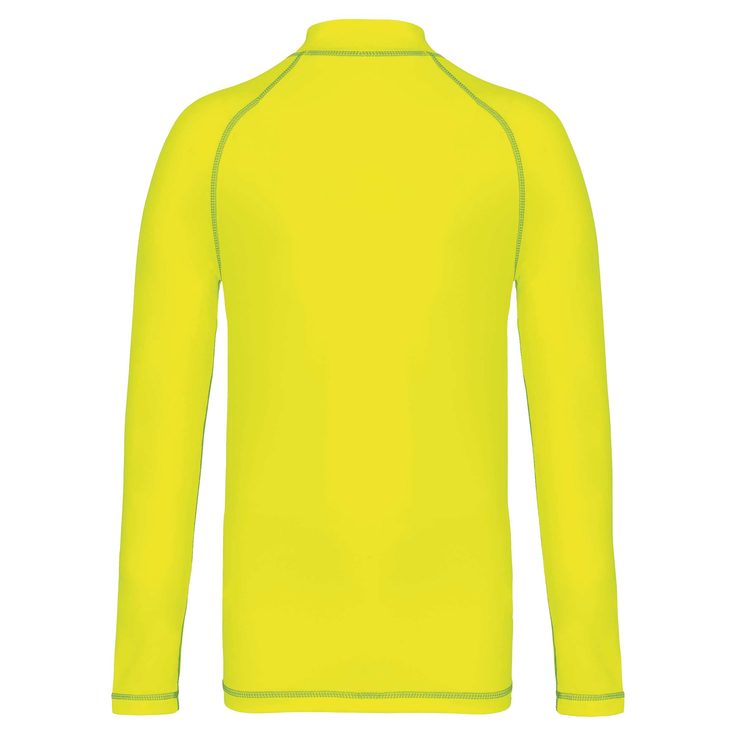 T-shirt technique à manches longues avec protection anti-UV enfant — coloris Fluorescent Yellow (Jaune)