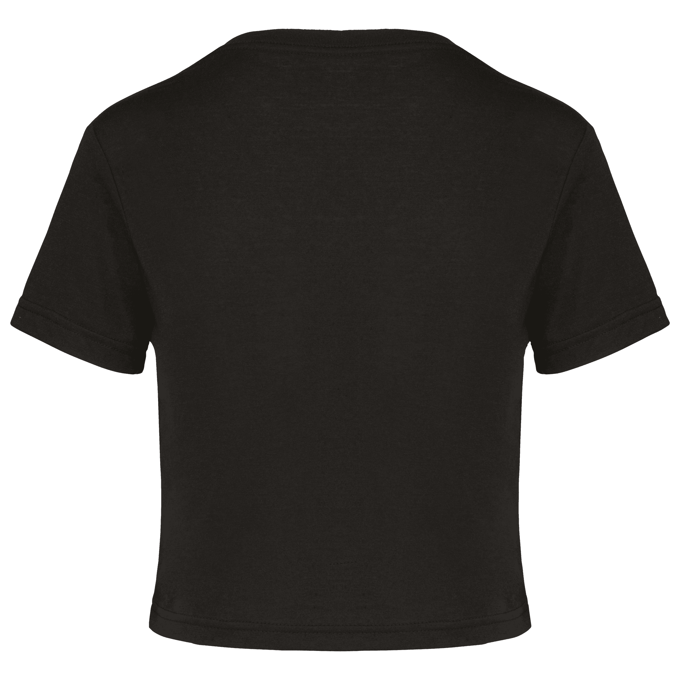 Crop top triblend femme — coloris Black (Noir)