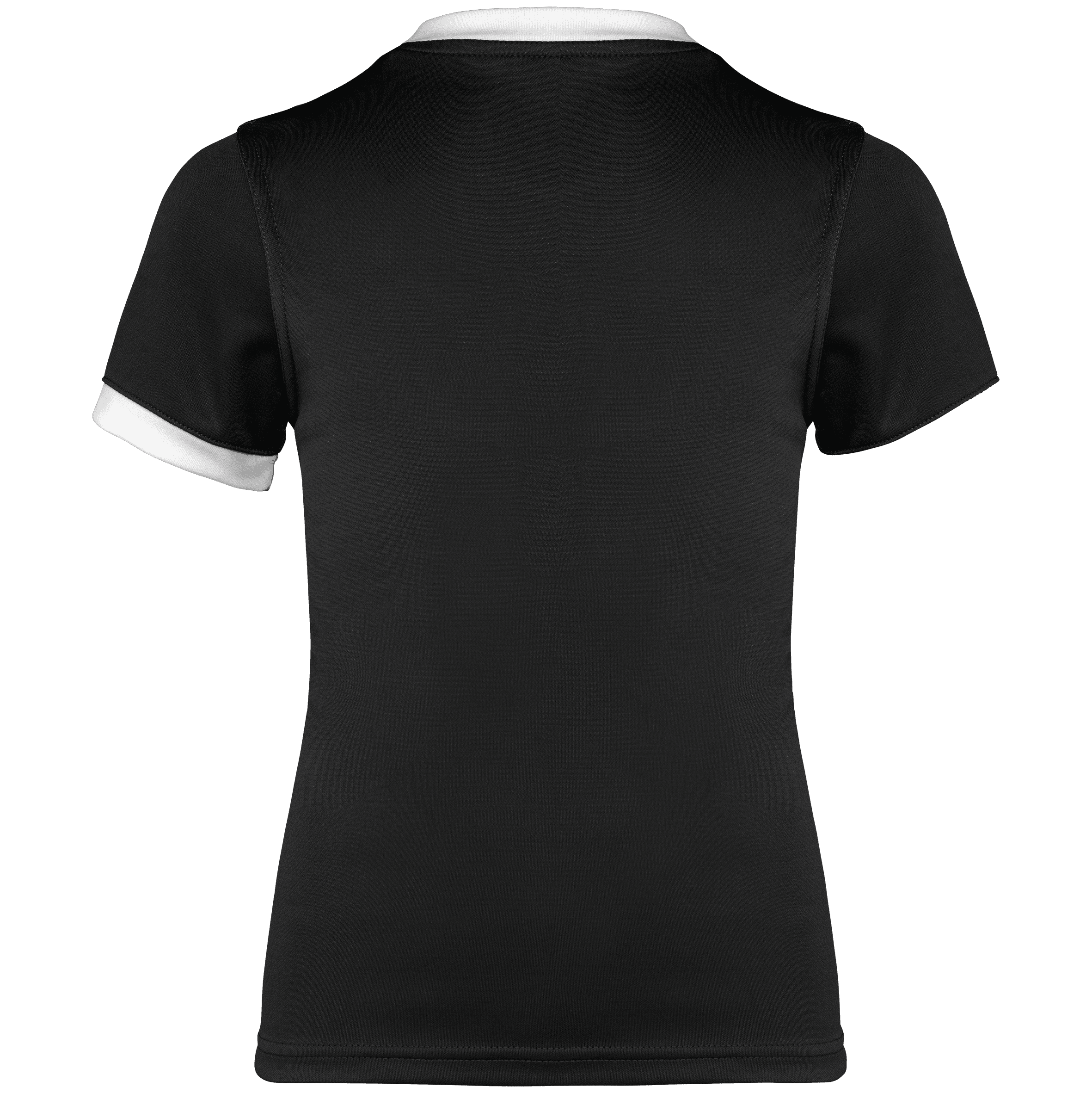 Maillot de rugby manches courtes enfant — coloris Black (Noir)
