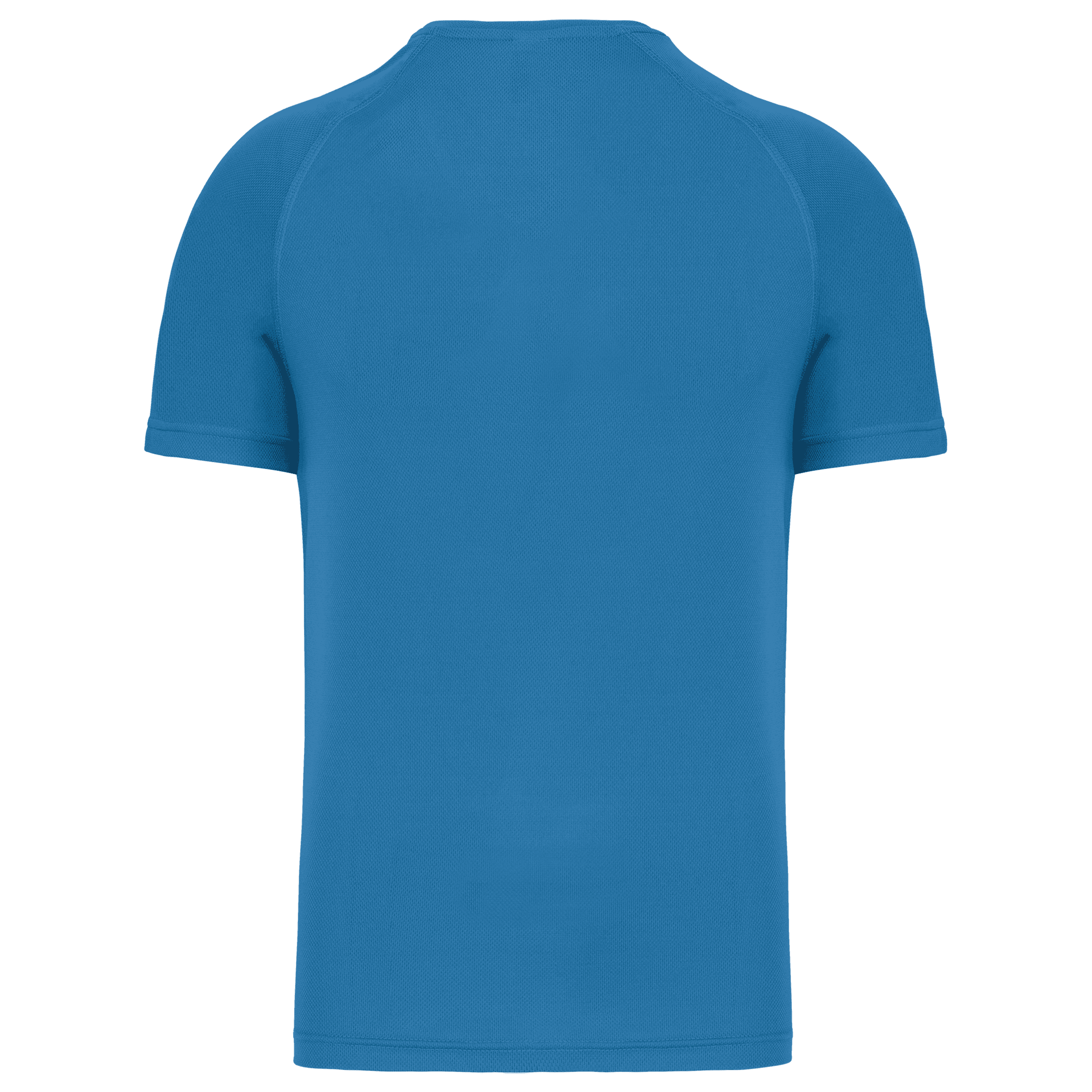 T-shirt de sport manches courtes col v homme — coloris Aqua Blue (Bleu)