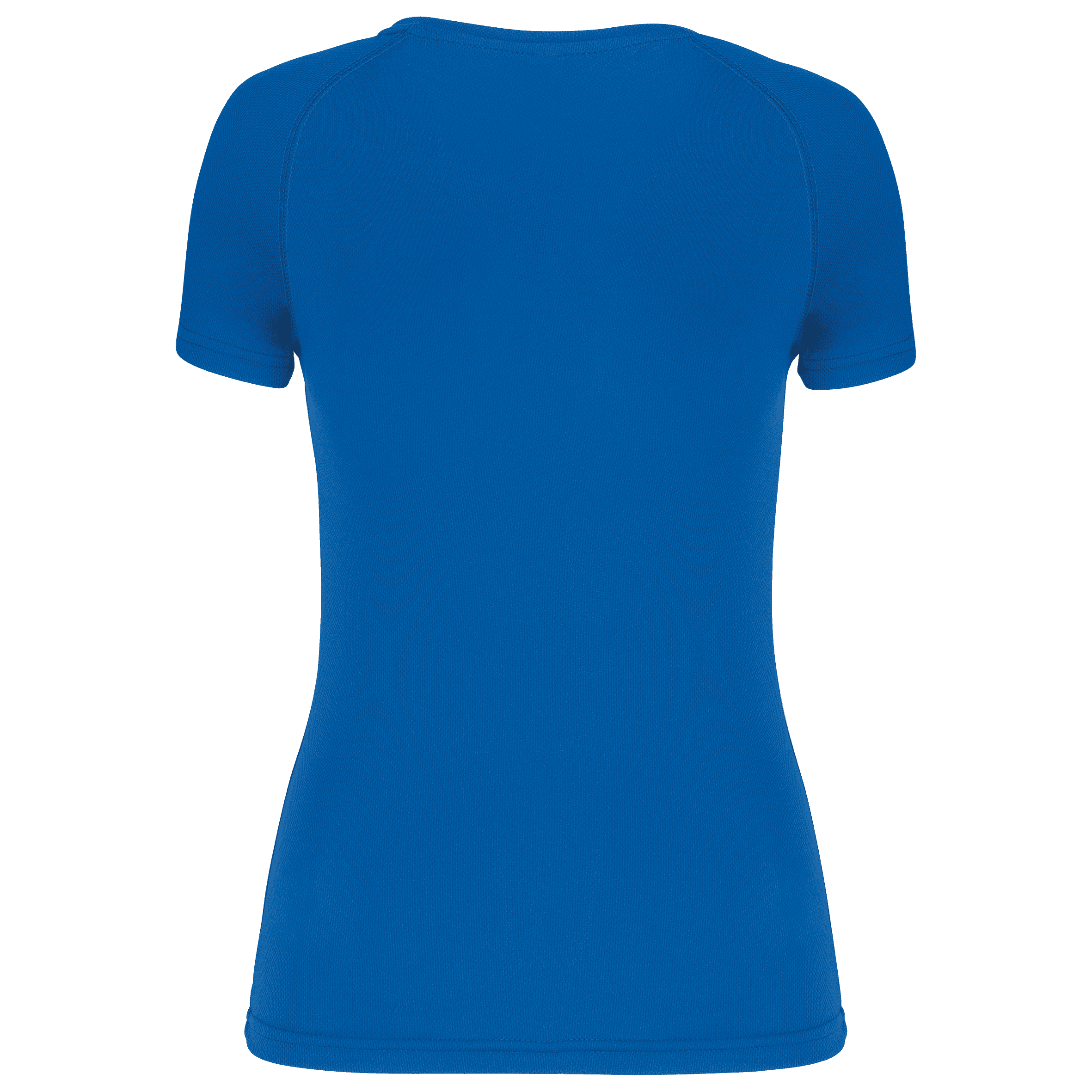 T-shirt de sport manches courtes col v femme — coloris Aqua Blue (Bleu)
