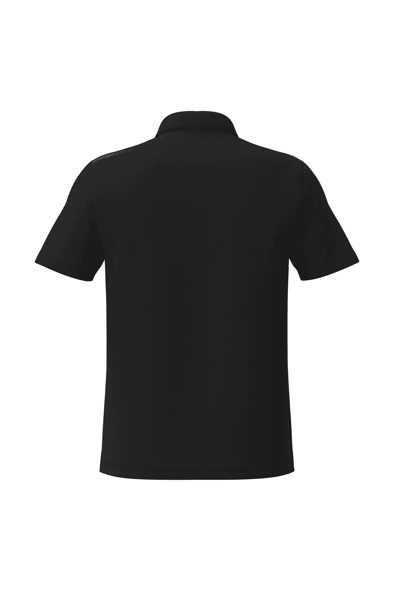 Polo de sport col 1/4 zip homme — coloris Black (Noir)