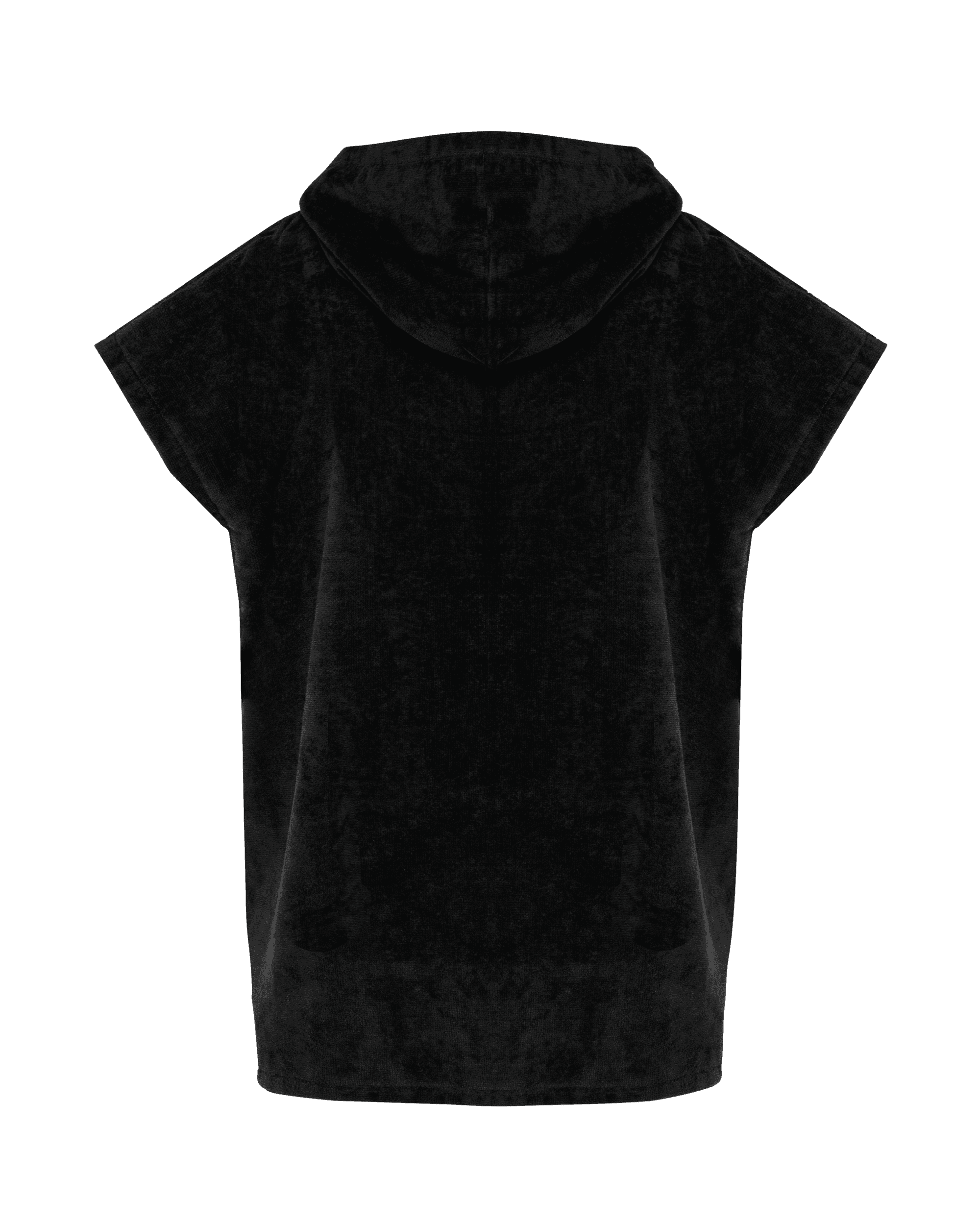 Poncho éponge à capuche enfant — coloris Black (Noir)