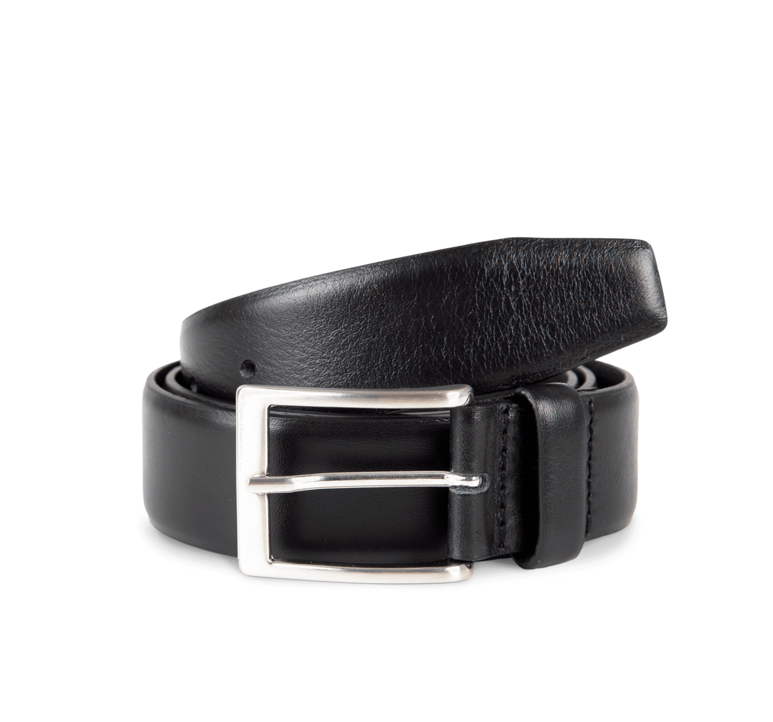 Ceinture cuir homme — coloris Black (Noir)