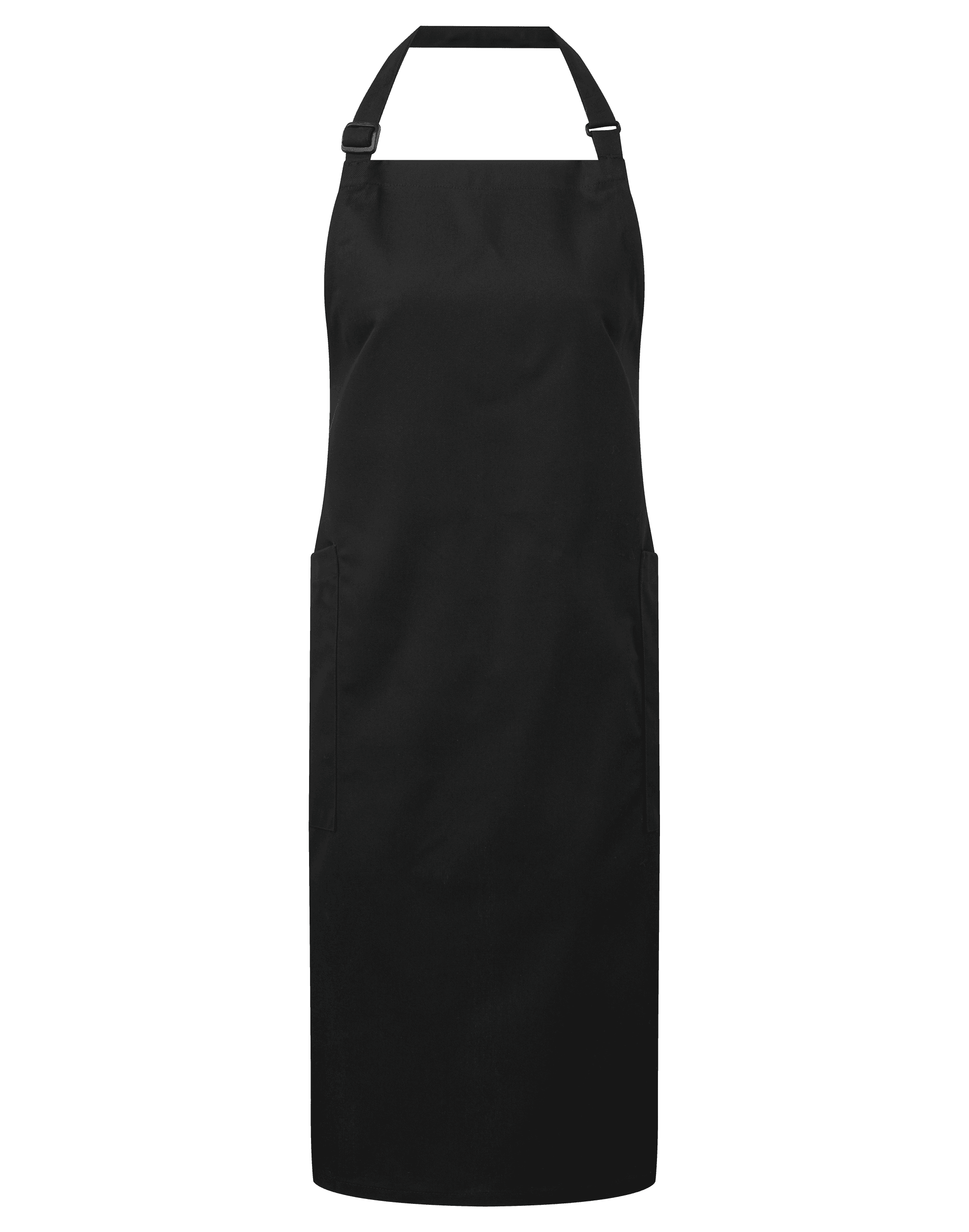 Tablier à bavette recyclé et biologique — coloris Black (Noir)