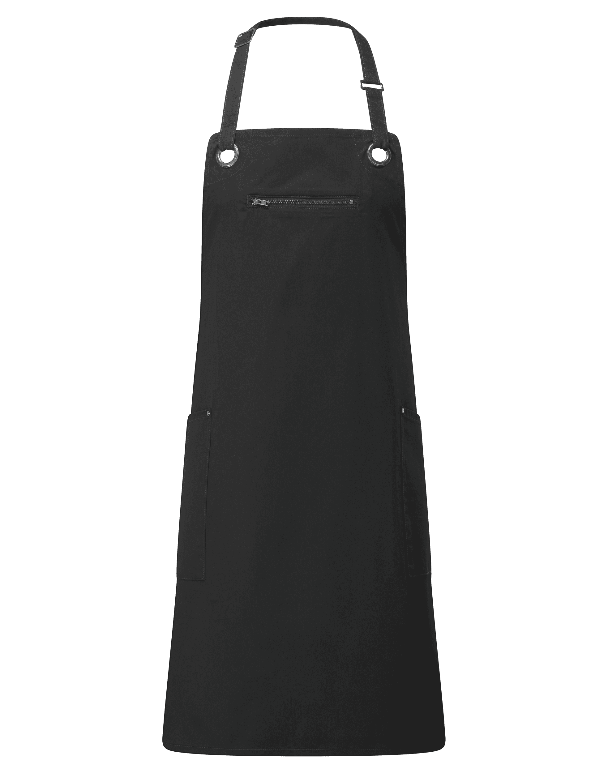 Tablier contrasté écoresponsable "Barley" — coloris Black / Charcoal (Noir)