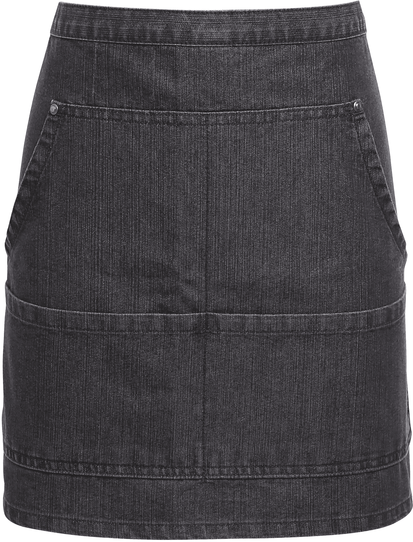 Tablier taille "Denim" — coloris Black Denim (Noir)