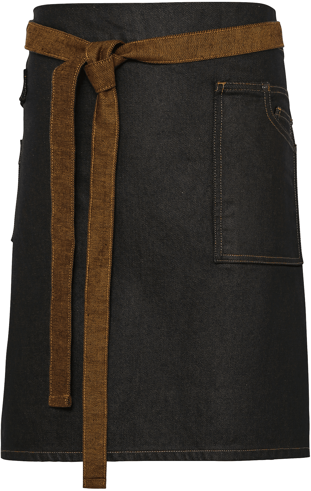 Tablier taille "Division" — coloris Black / Tan Denim (Marron)