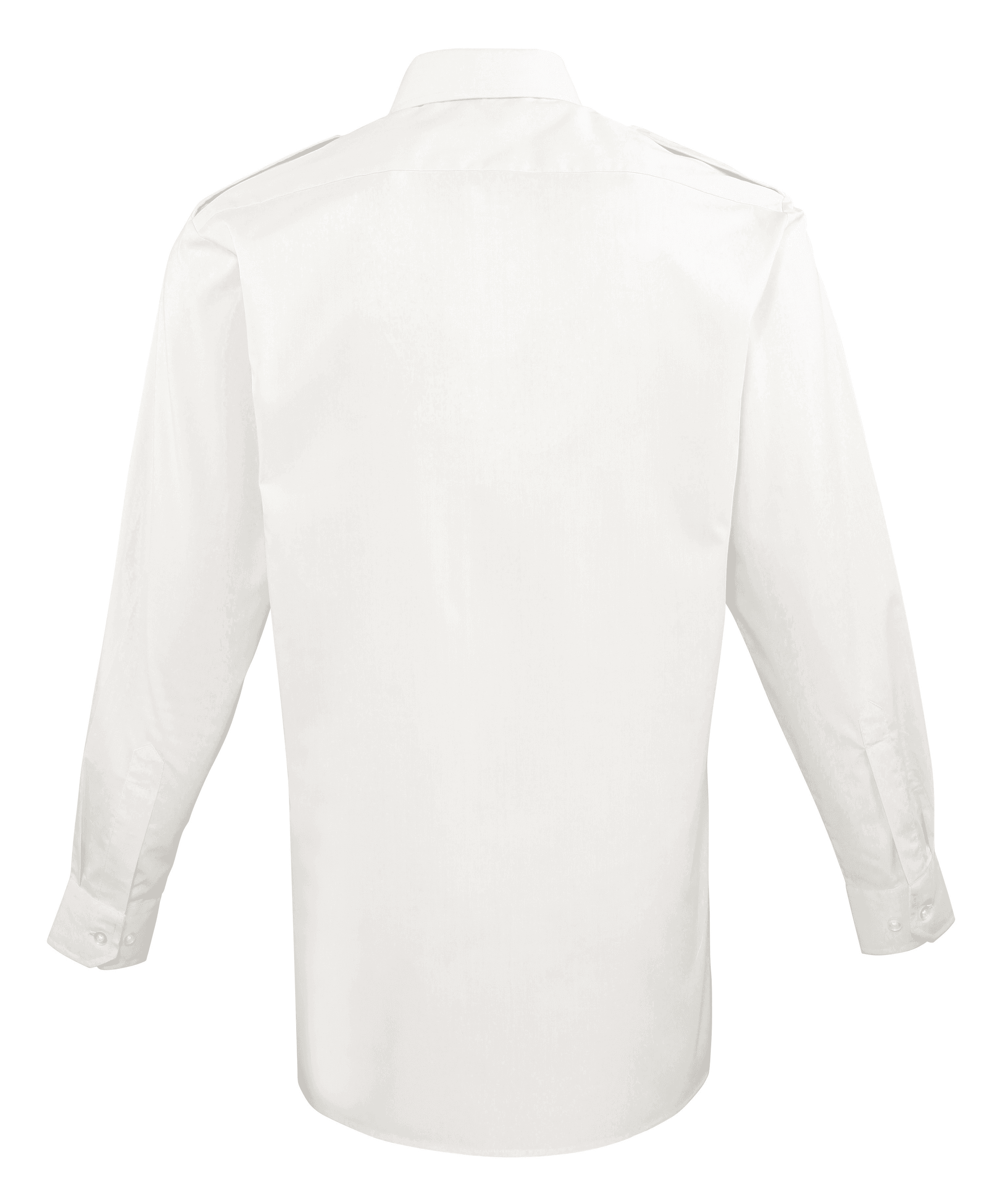 Chemise Homme manches longues Pilote — coloris White (Blanc)