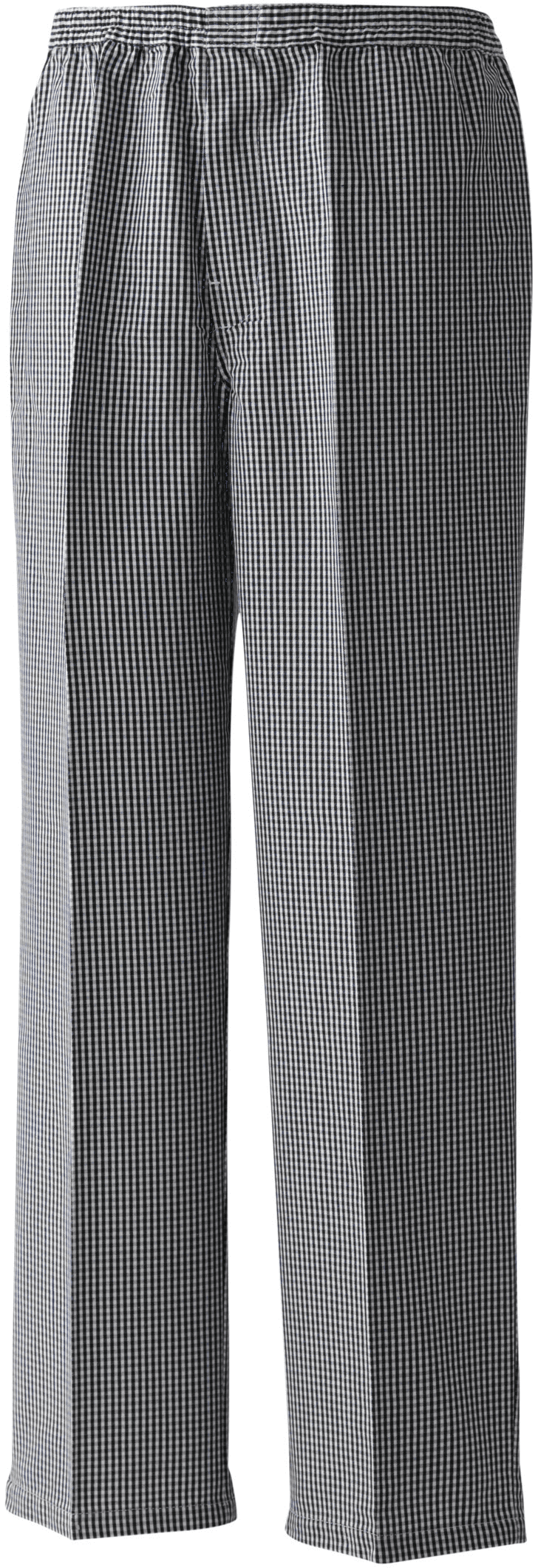 Pantalon de cuisine "Pull On" — coloris Black / White (Noir)
