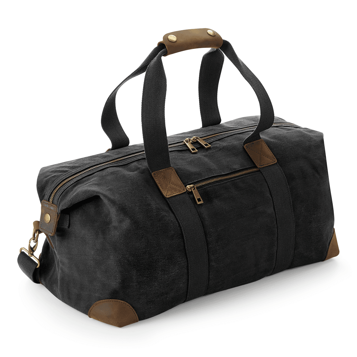 Sac fourre-tout en toile cirée Heritage — coloris Black (Noir)