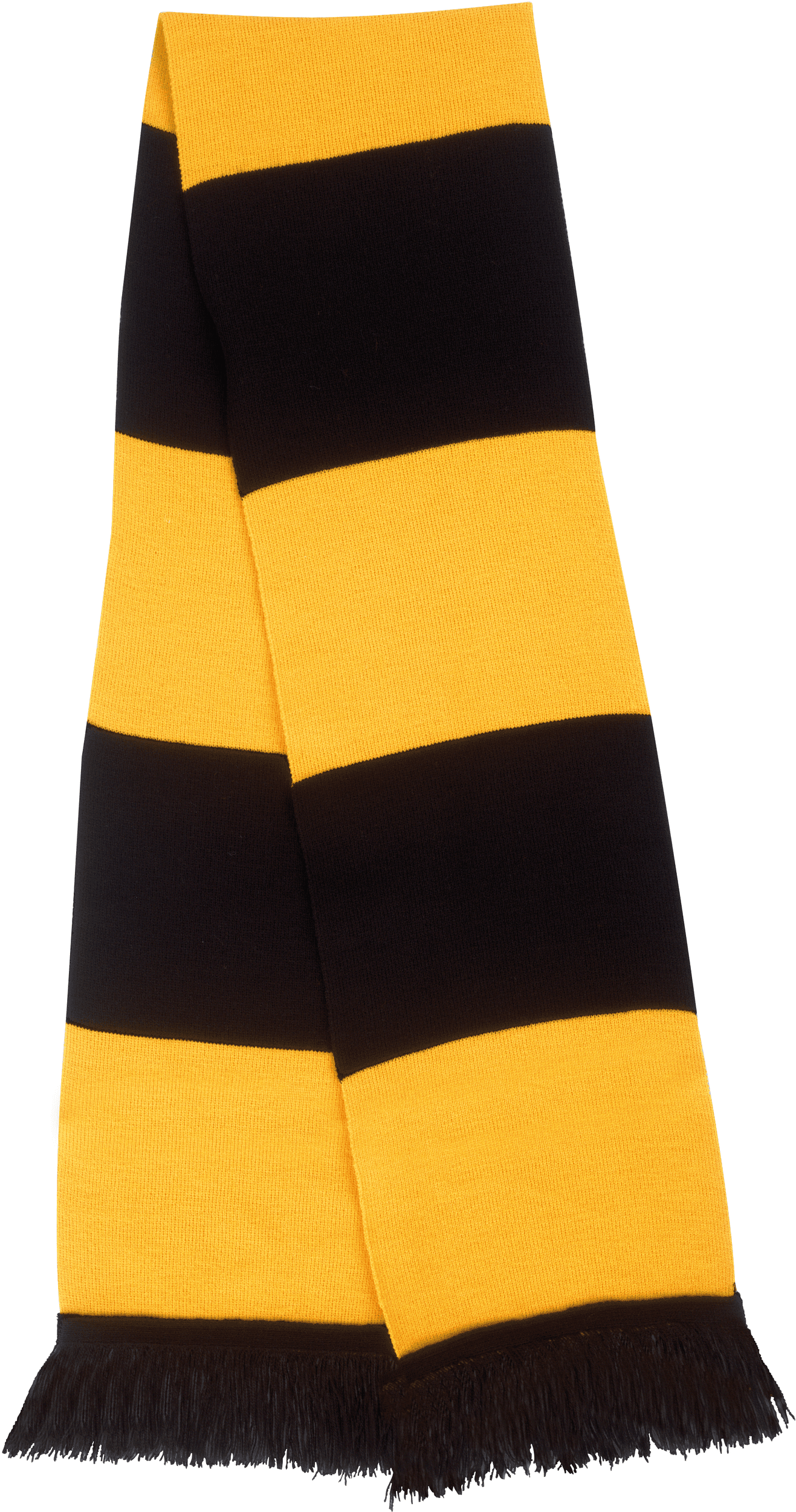 Écharpe bicolore "Team" — coloris Black / Gold (Multicolore)