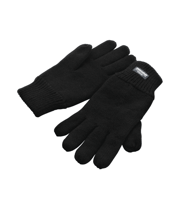 Gants classiques doublés en Thinsulate™ — coloris Black (Noir)