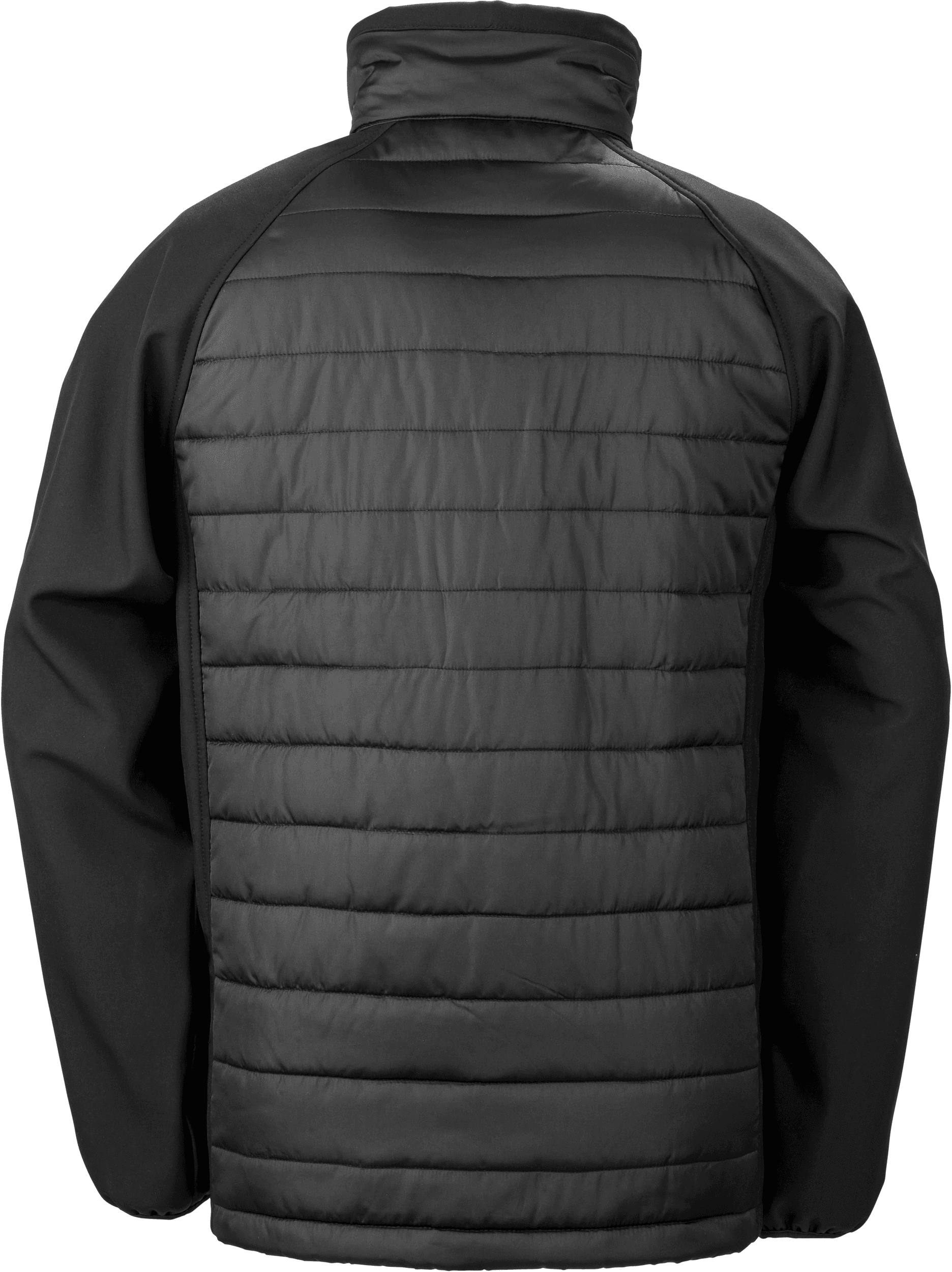 Veste softshell rembourrée black compass recyclée — coloris Black / Grey (Noir)