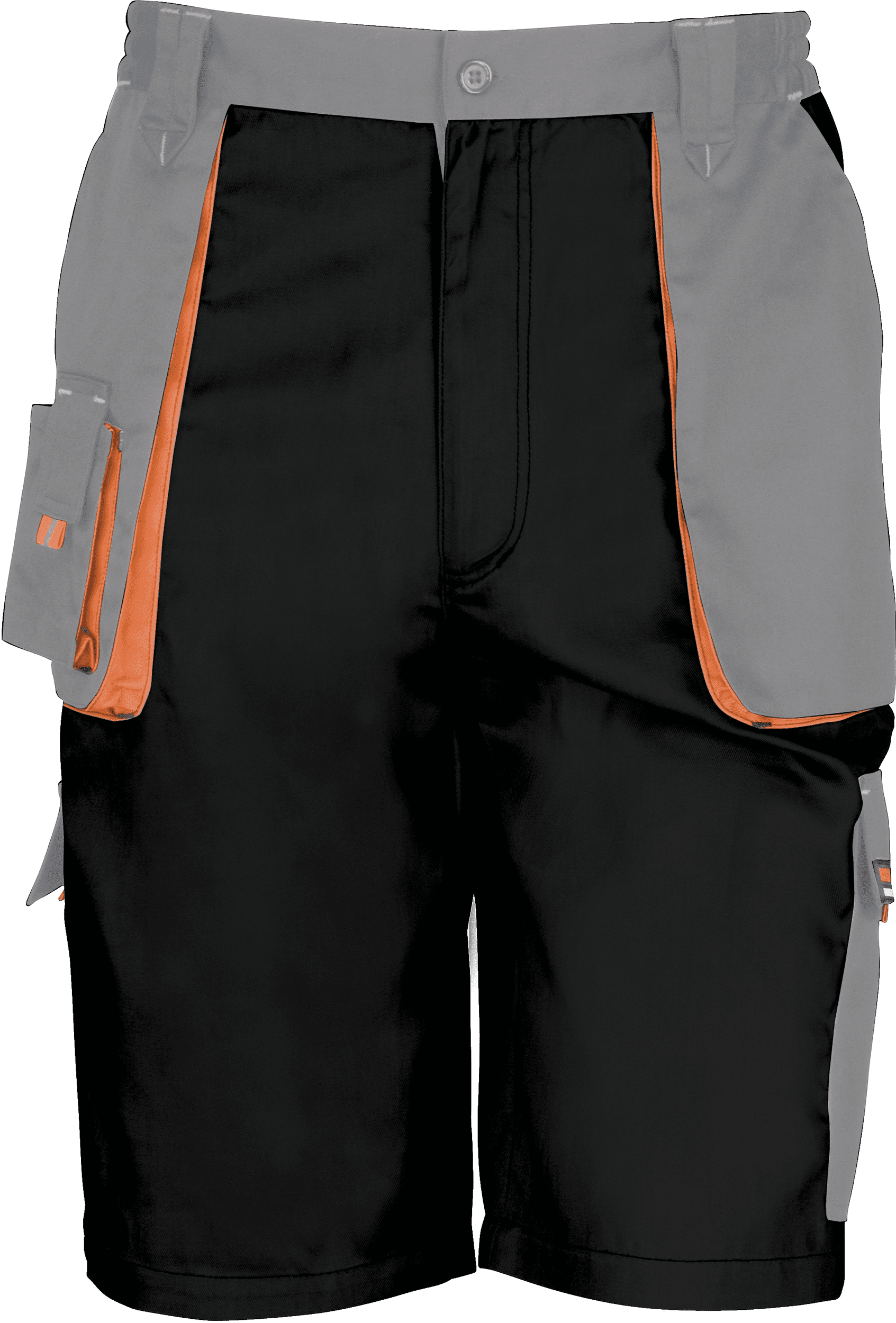 Short Lite — coloris Black / Grey / Orange (Noir)