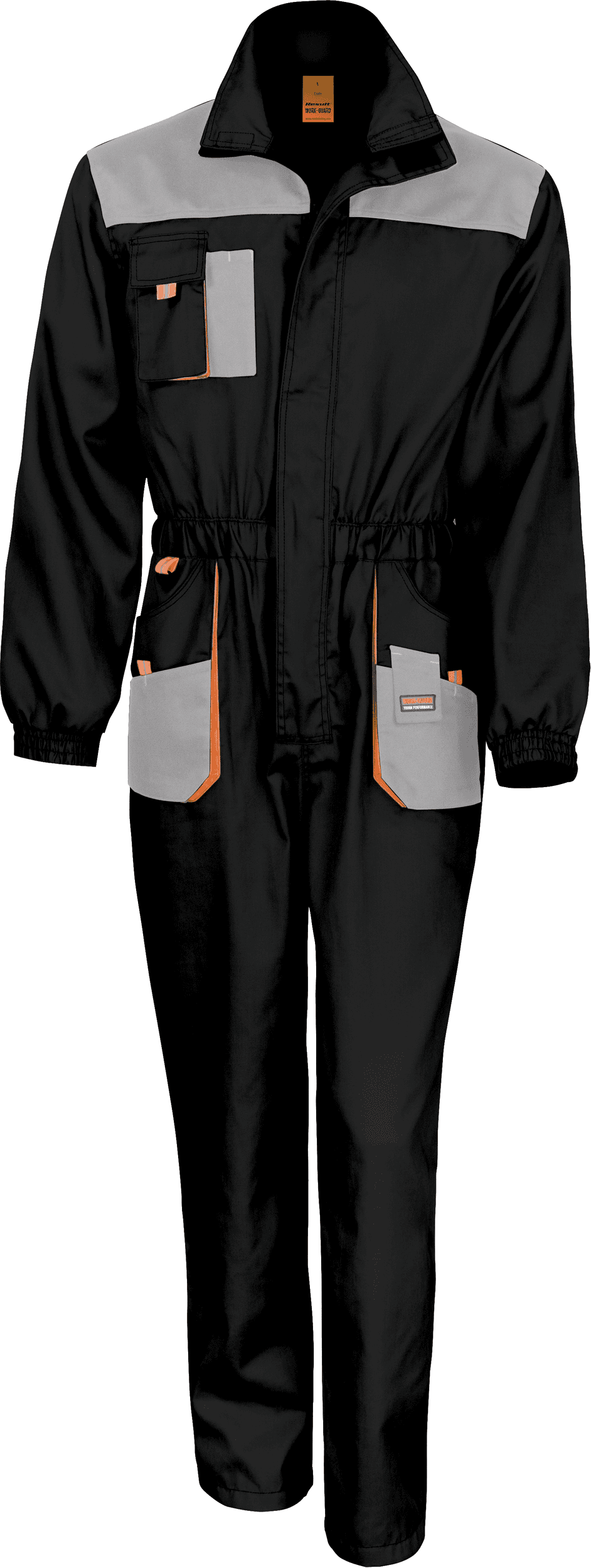 Combinaison Lite — coloris Black / Grey / Orange (Noir)