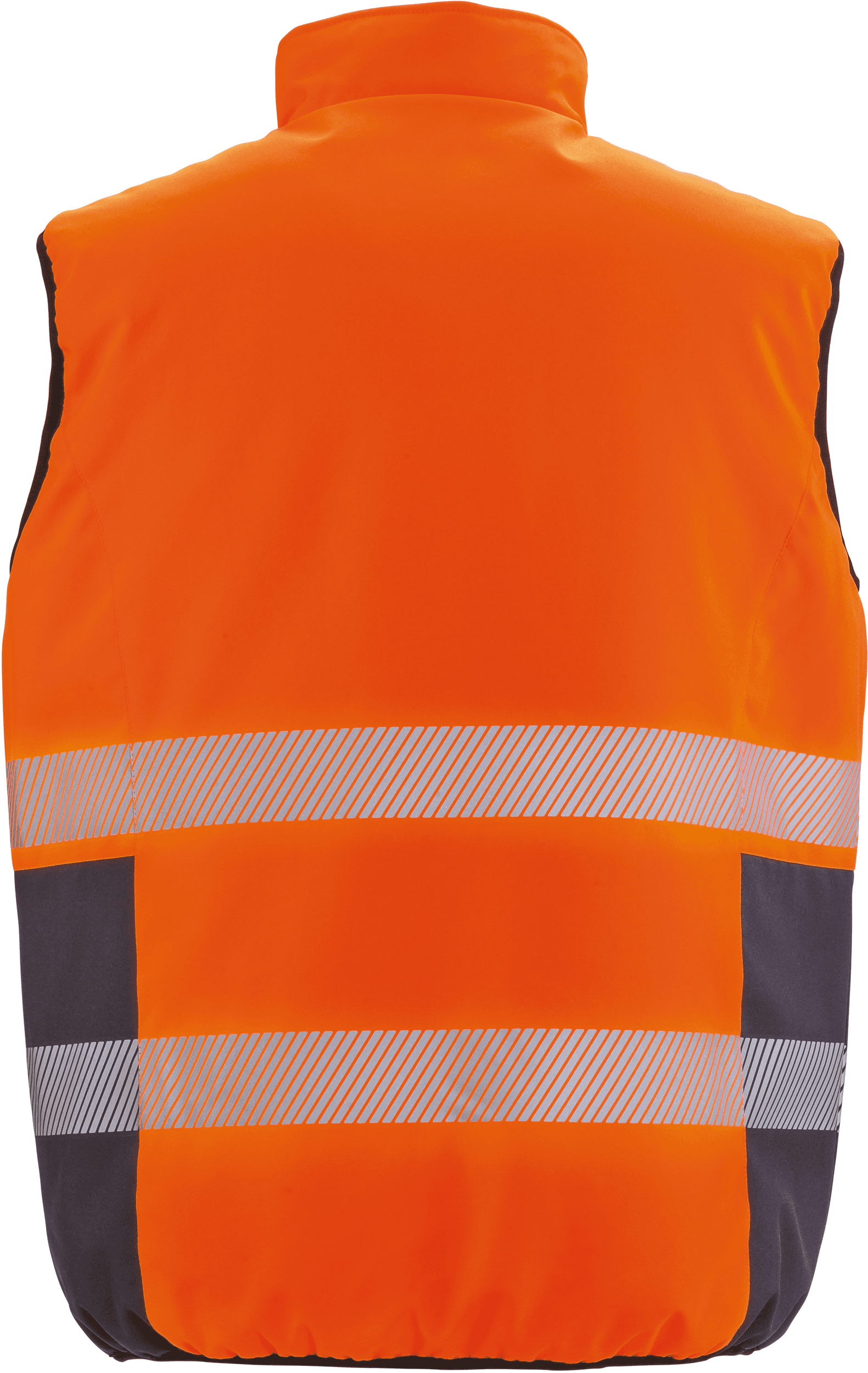Bodywarmer de sécurité réversible — coloris Fluorescent Orange / Navy (Orange)