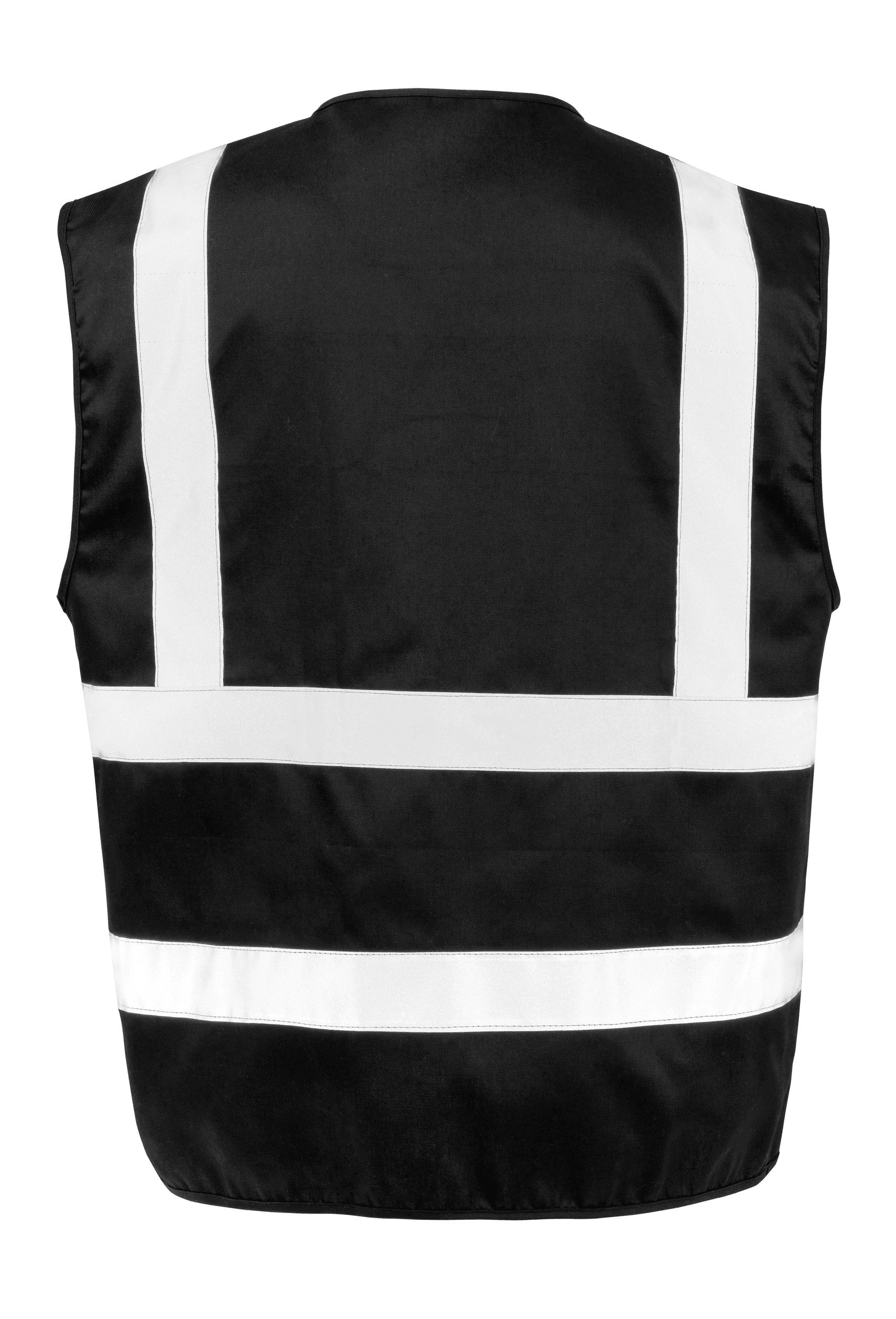 Gilet de sécurité zippé — coloris Black (Noir)
