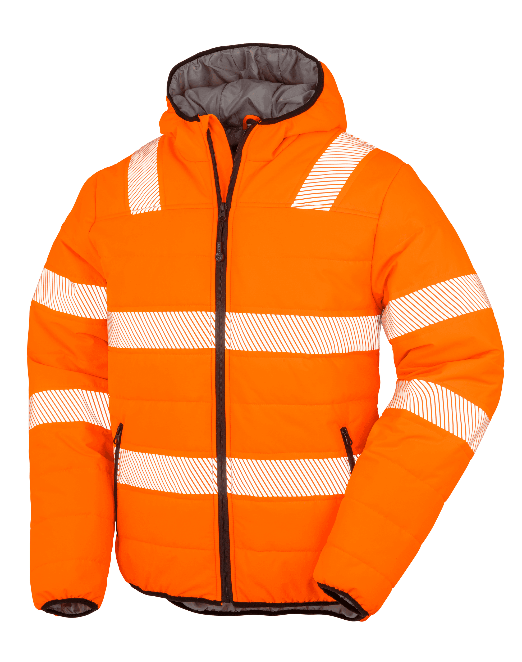 Veste de sécurité recyclée ripstop padded — coloris Fluorescent Orange (Orange)