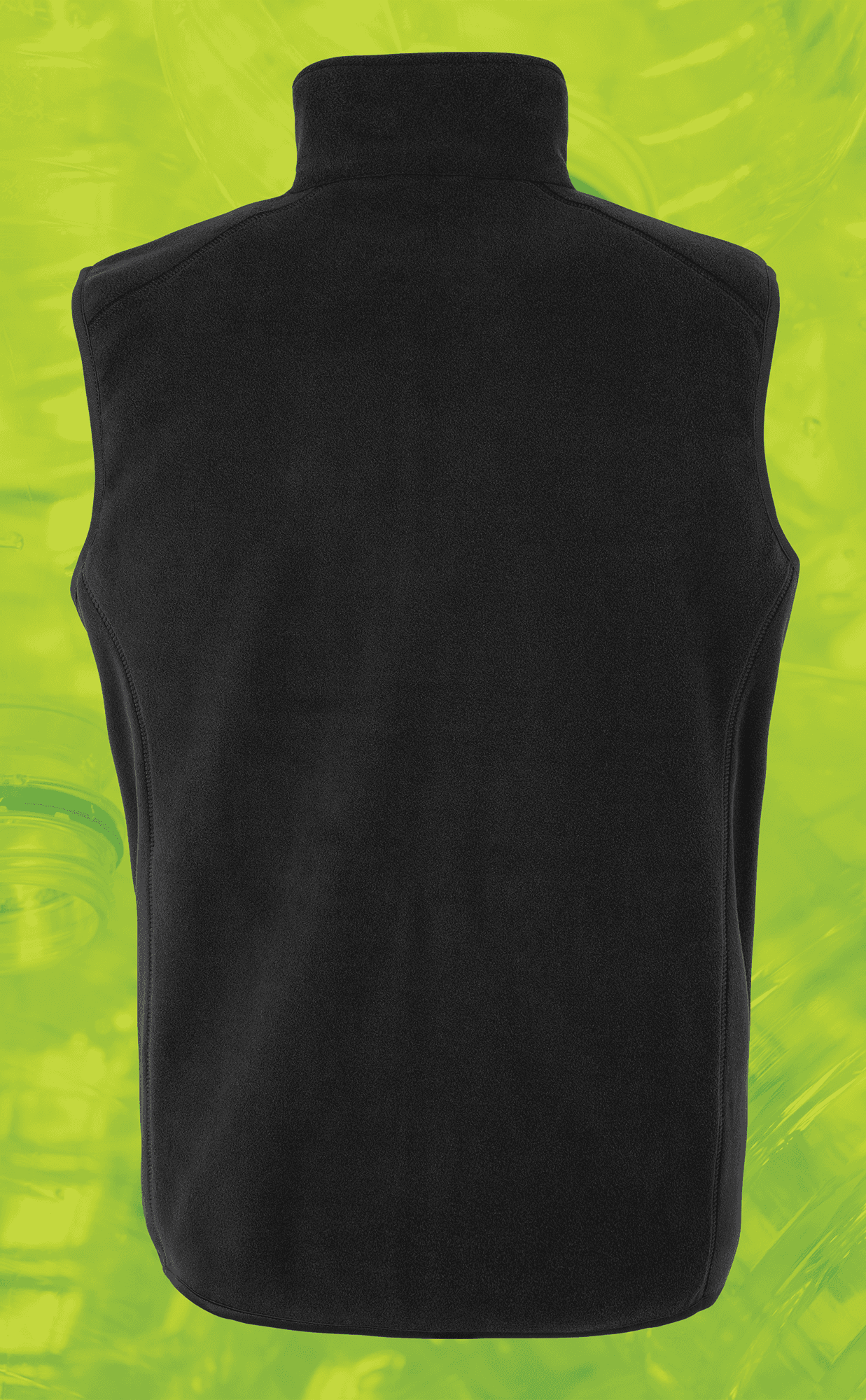 Gilet bodywarmer recyclé — coloris Black (Noir)