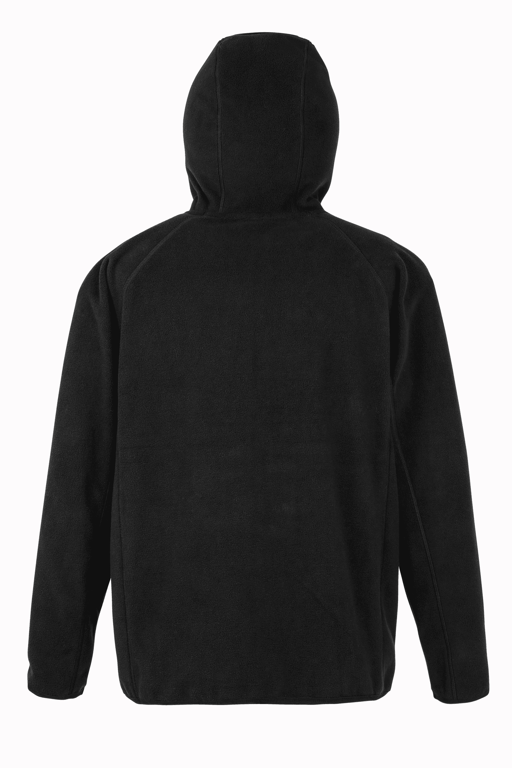 Veste à capuche en micropolaire recyclée — coloris Black (Noir)