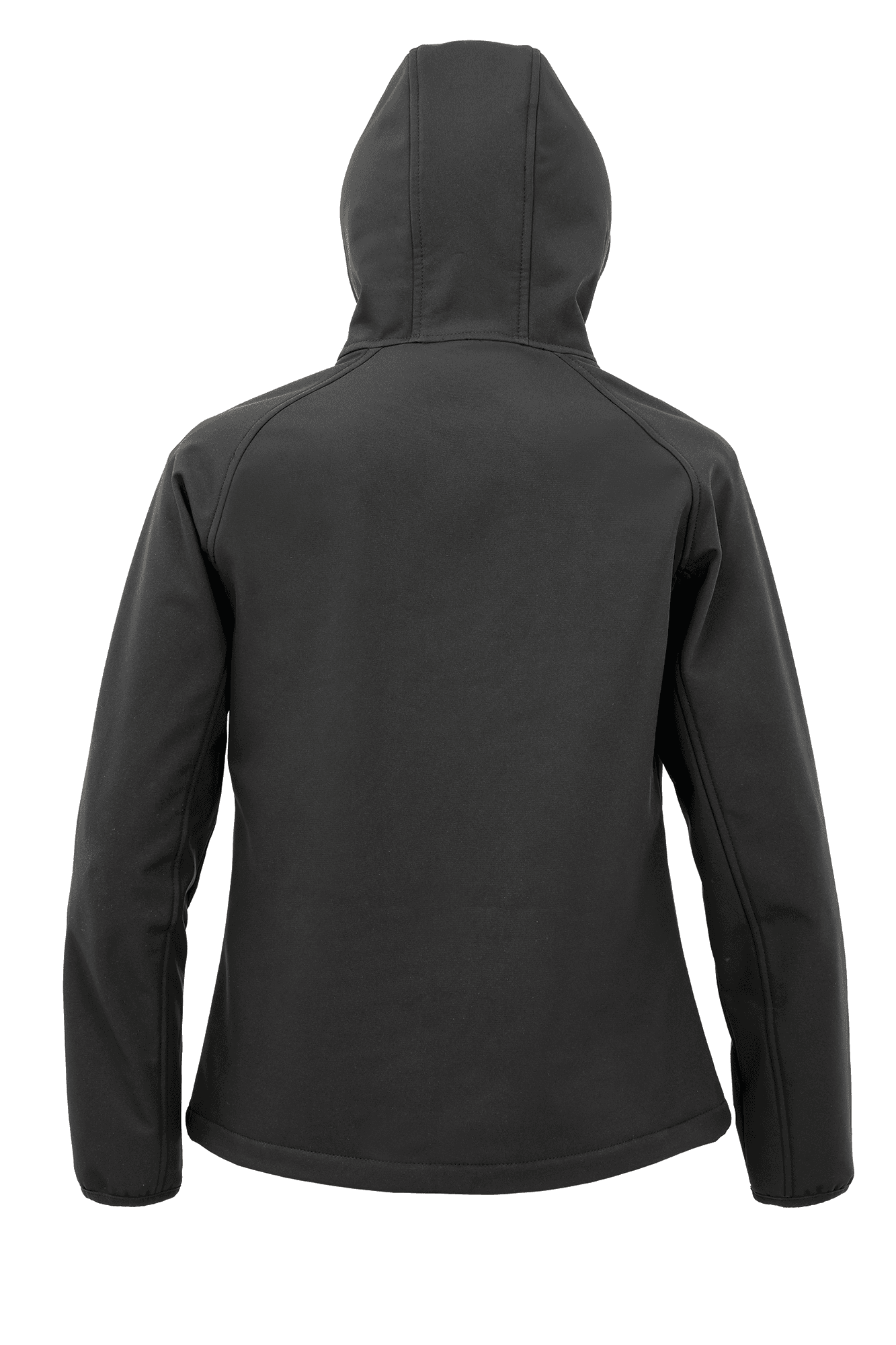 Veste softshell recyclée 3 couches à capuche femme — coloris Black (Noir)