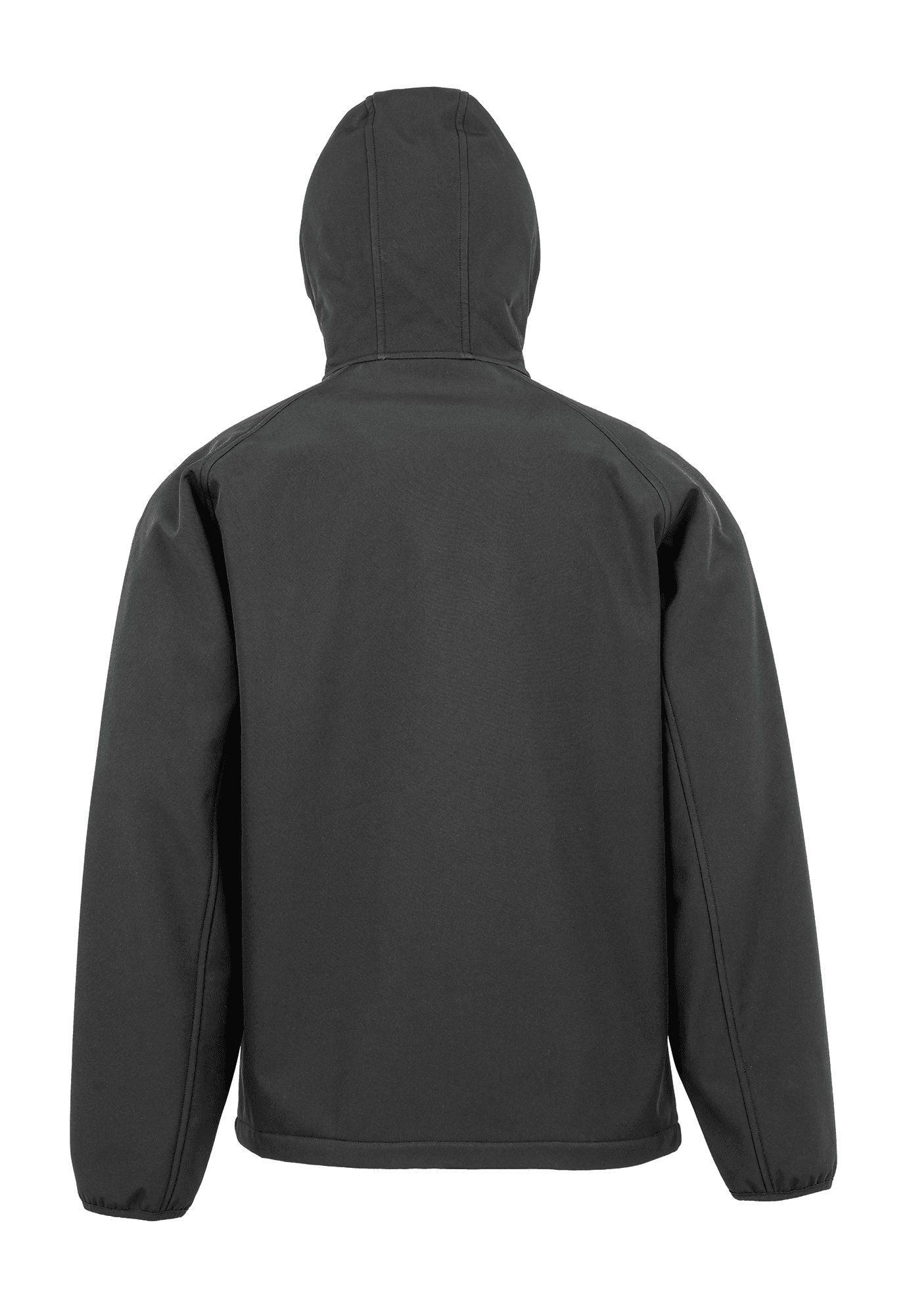 Veste softshell recyclée 3 couches à capuche homme — coloris Black (Noir)
