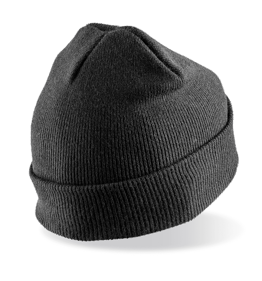 Bonnet imprimable double Tricot — coloris Black (Noir)