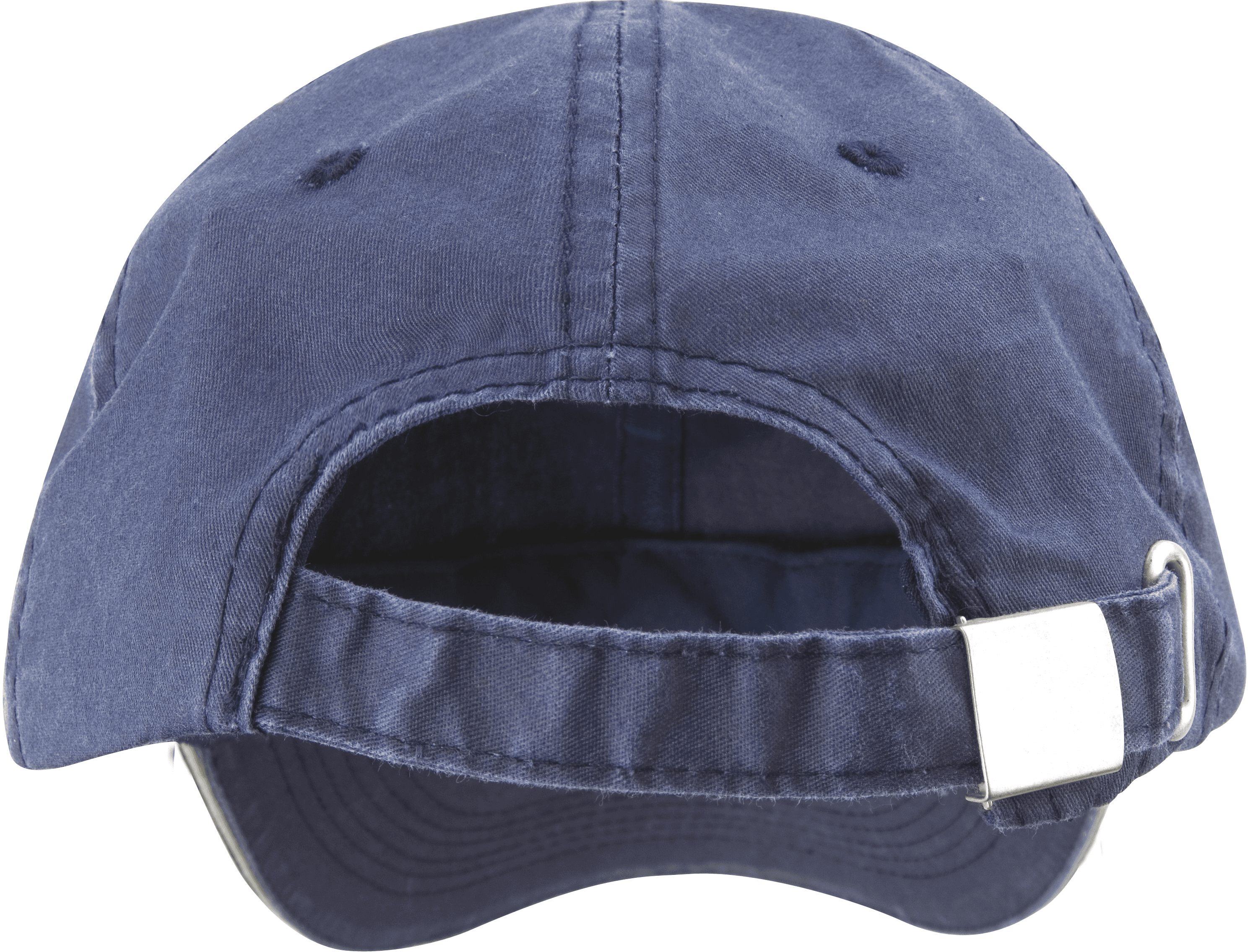 Casquette coton fine ligne lavé avec visière sandwich — coloris Navy / Putty (Bleu)