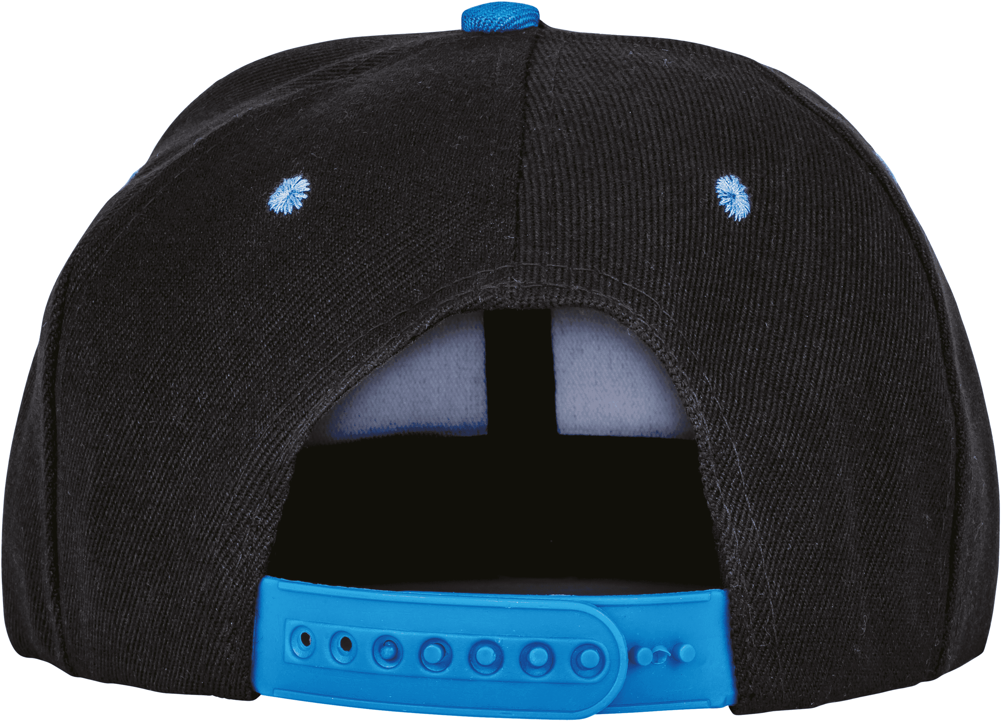 Casquette Bronx bicolore — coloris Black / Azure (Noir)